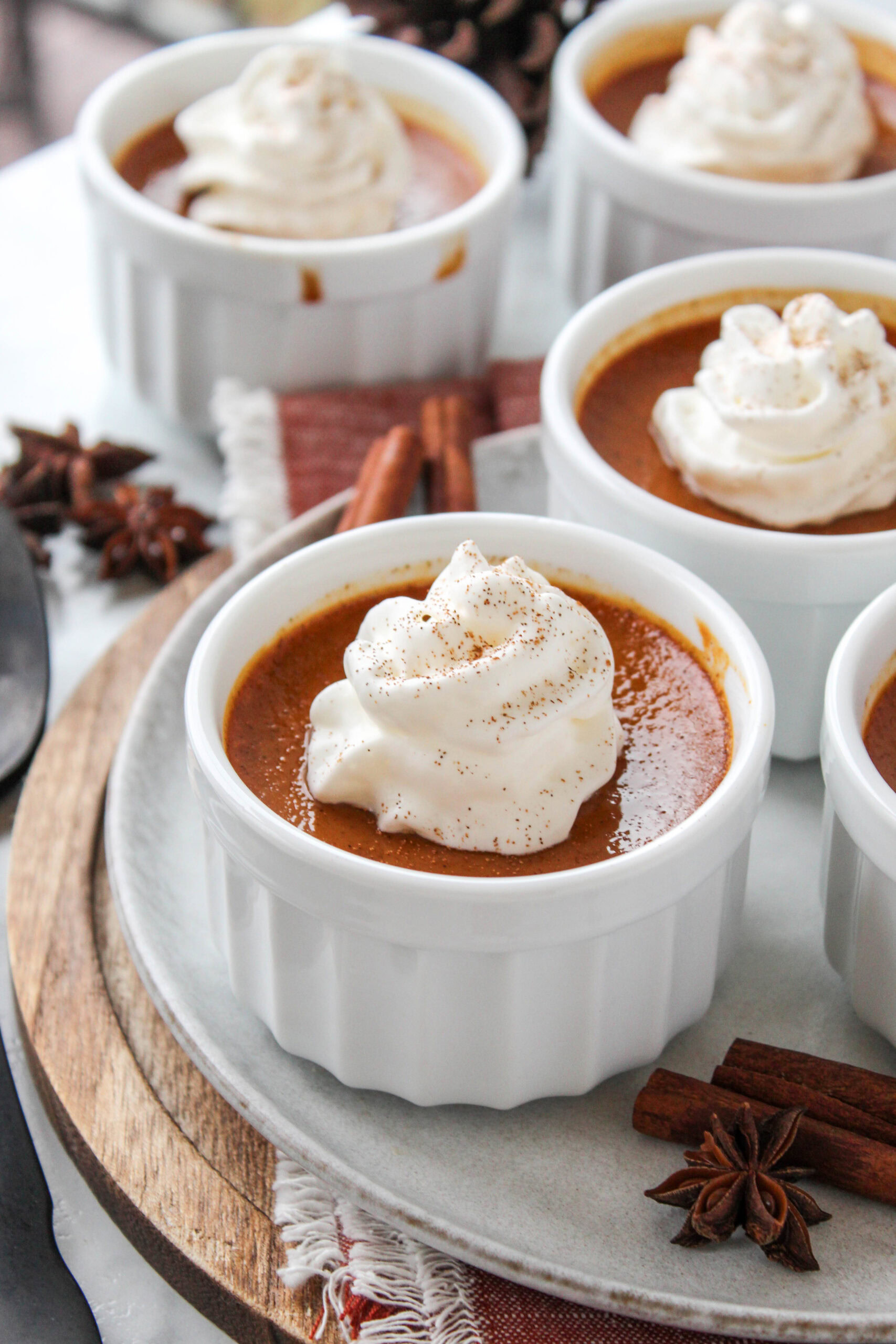 Baked Pumpkin Custard Cups