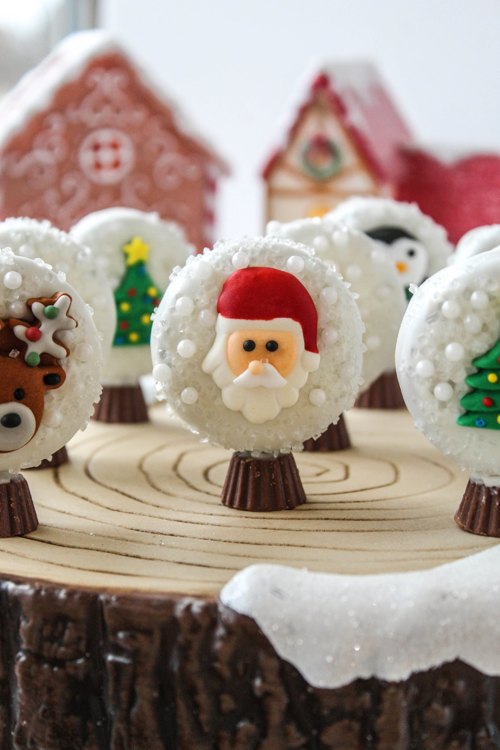 Oreo Snow Globe Cookies
