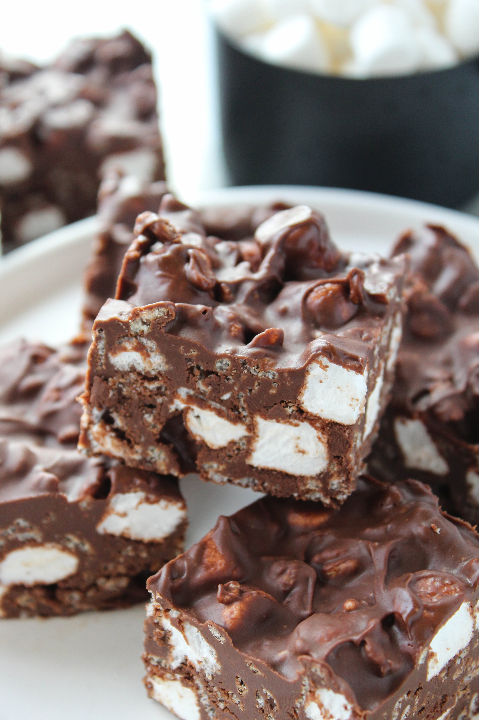No Bake Rocky Road Bars