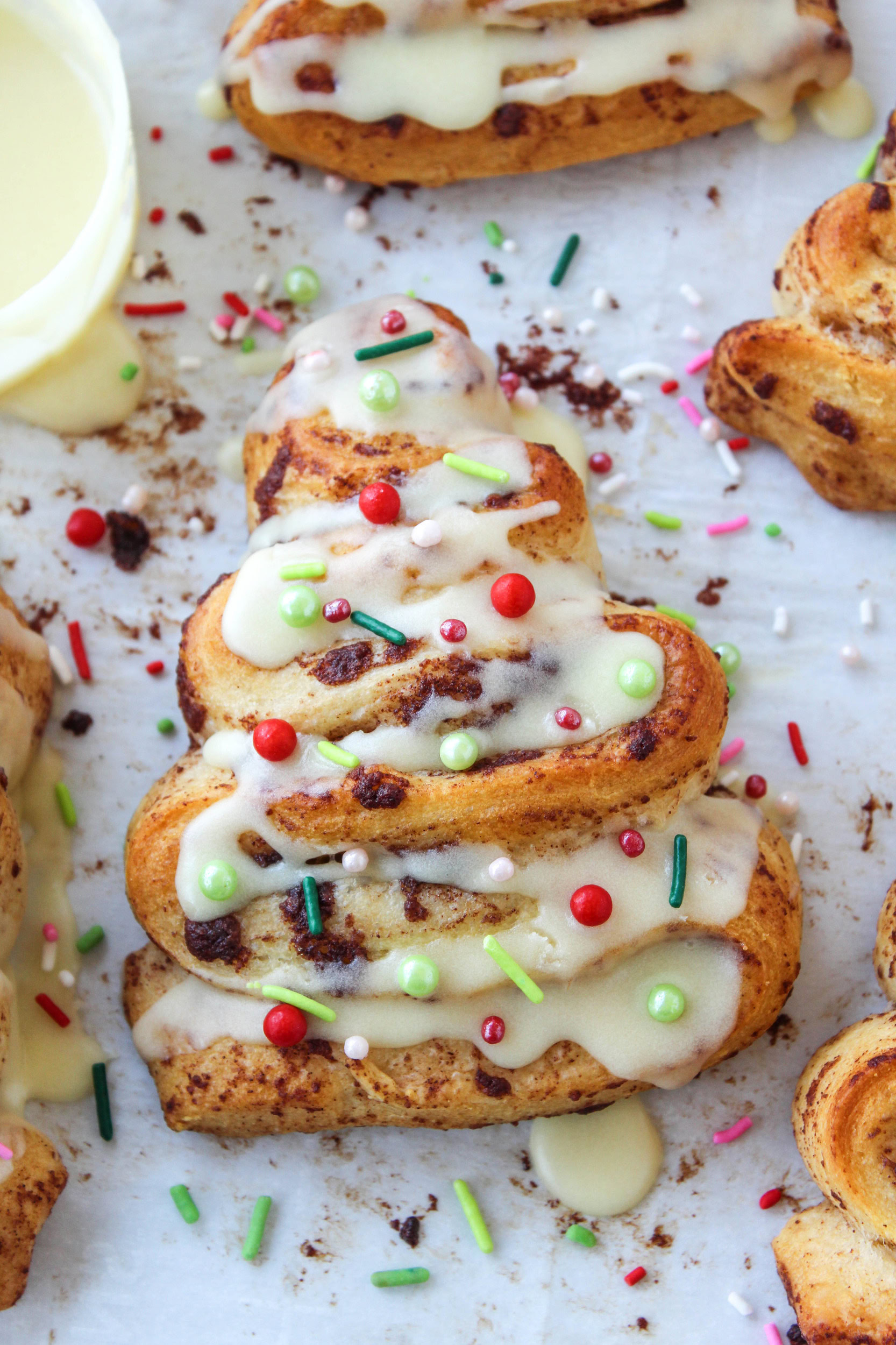 Christmas Tree Cinnamon Rolls