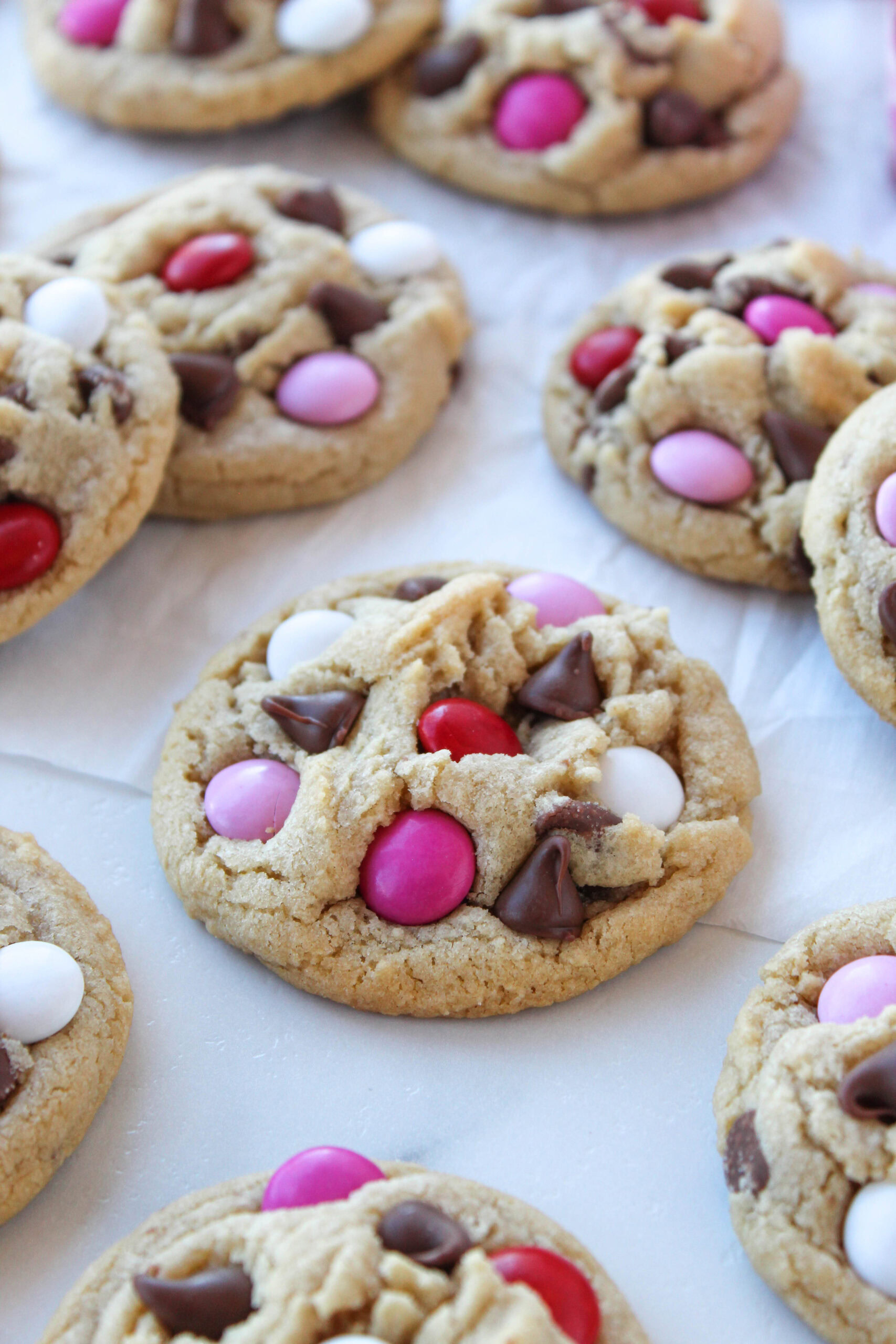 Valentine M&M Cookies