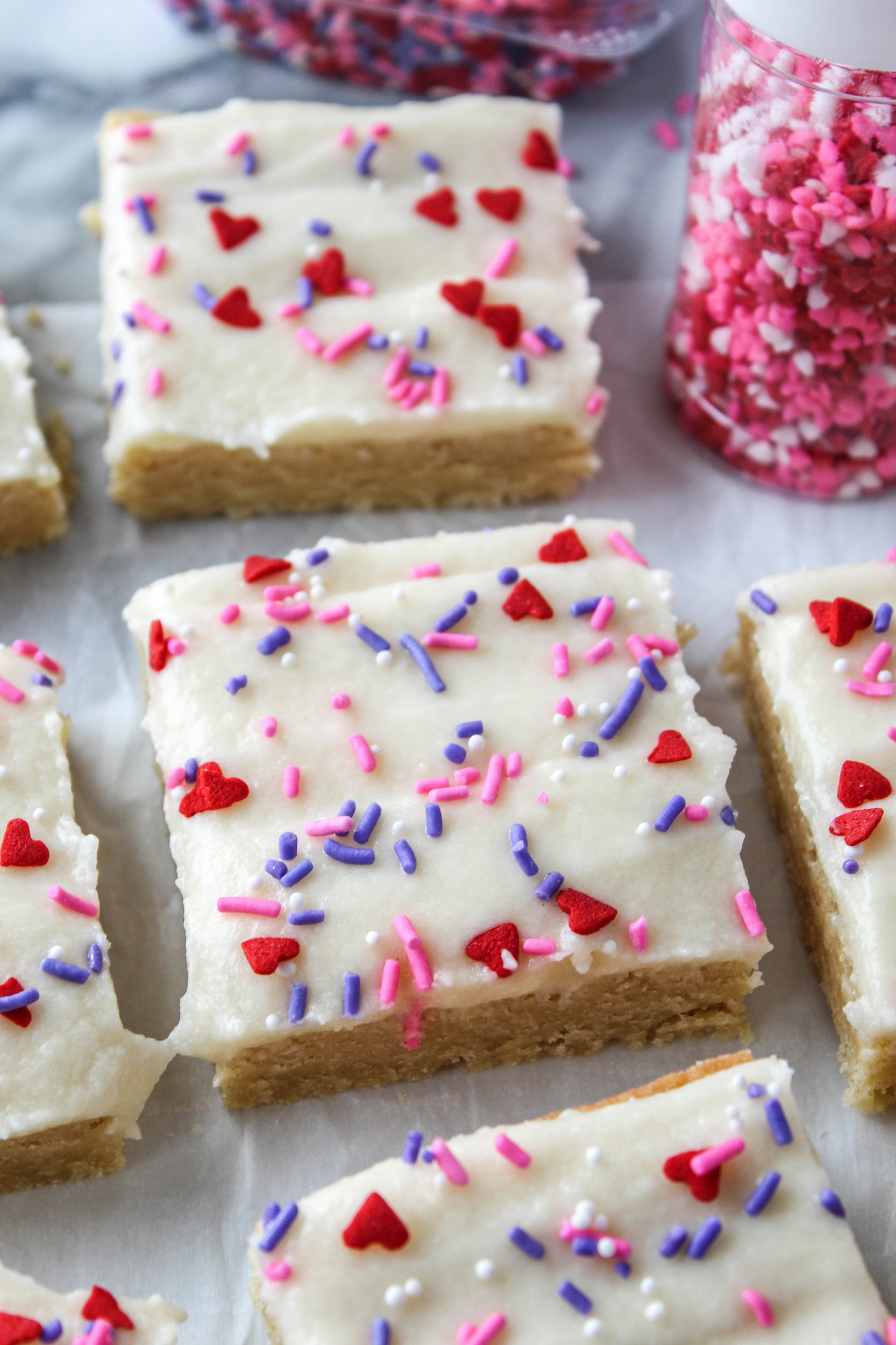 Valentine Sugar Cookie Bars