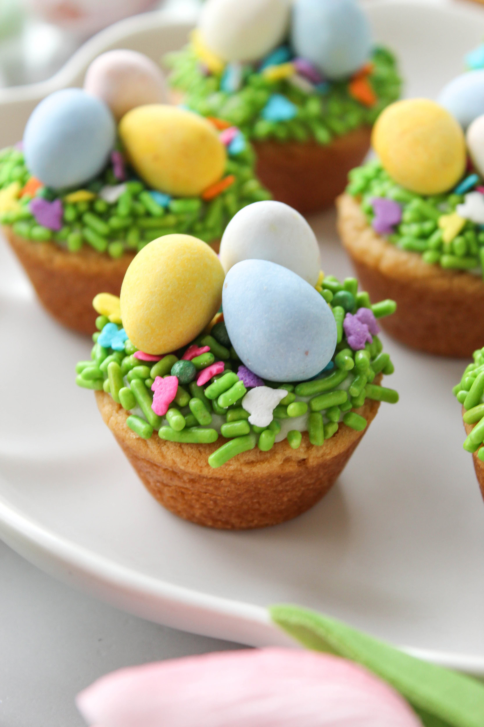 Easter Egg Bird Nest Cookie Cups