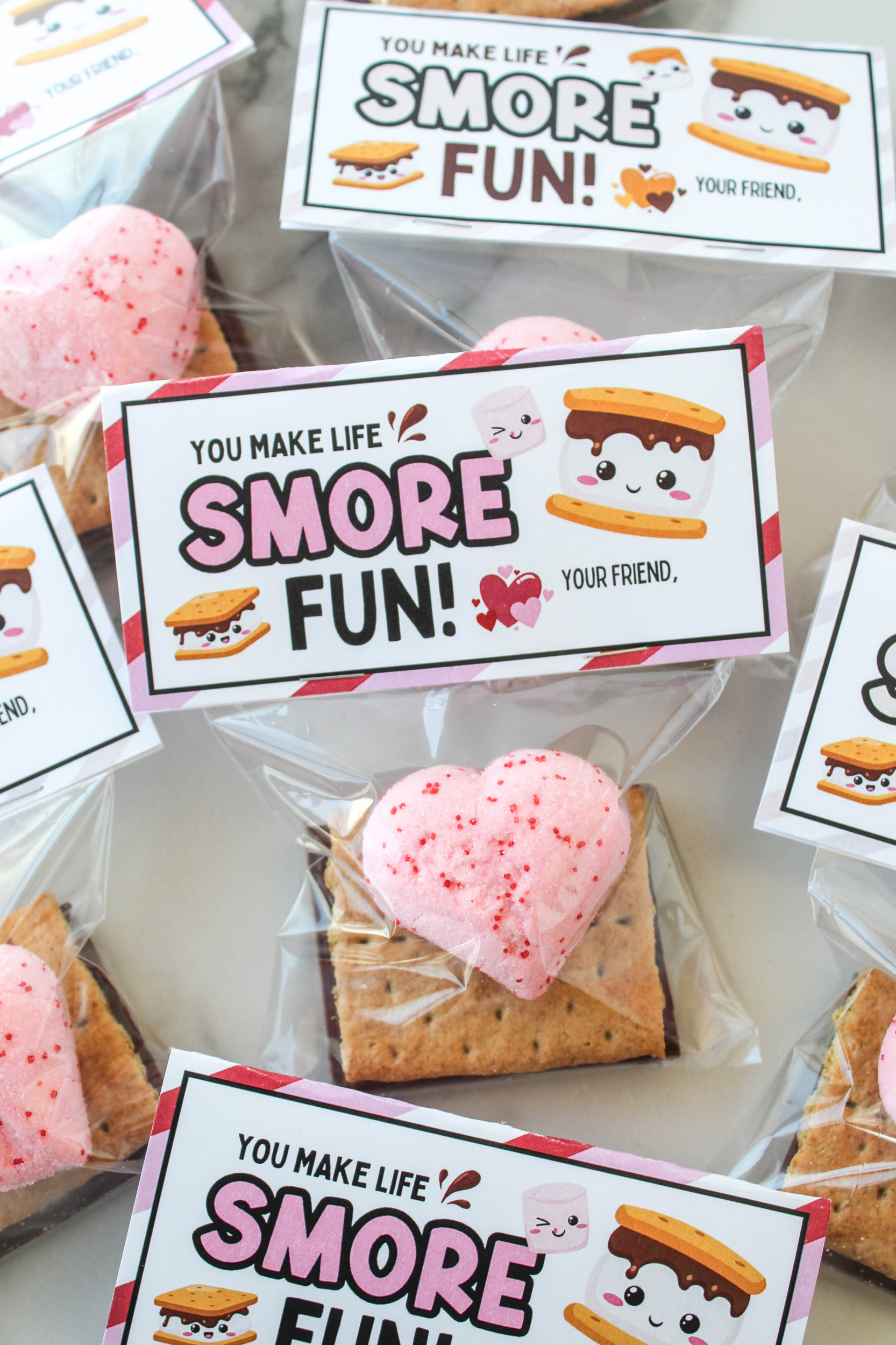 Free Printable You Make Life S’more Fun Valentine Bag Topper