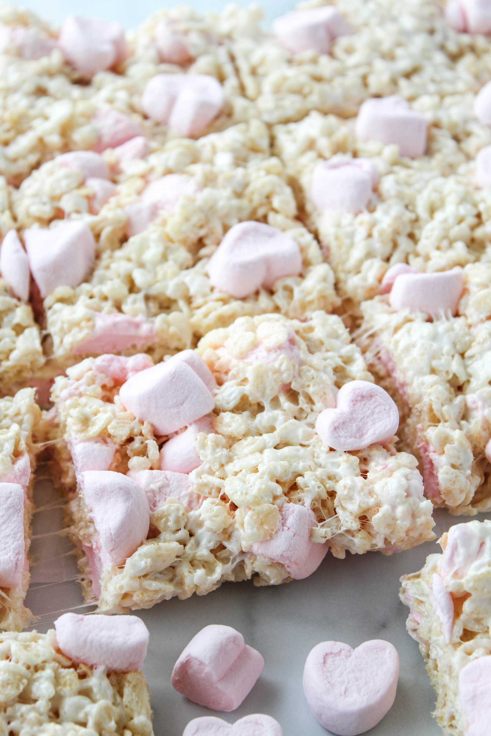 Valentine Marshmallow Rice Krispie Treats