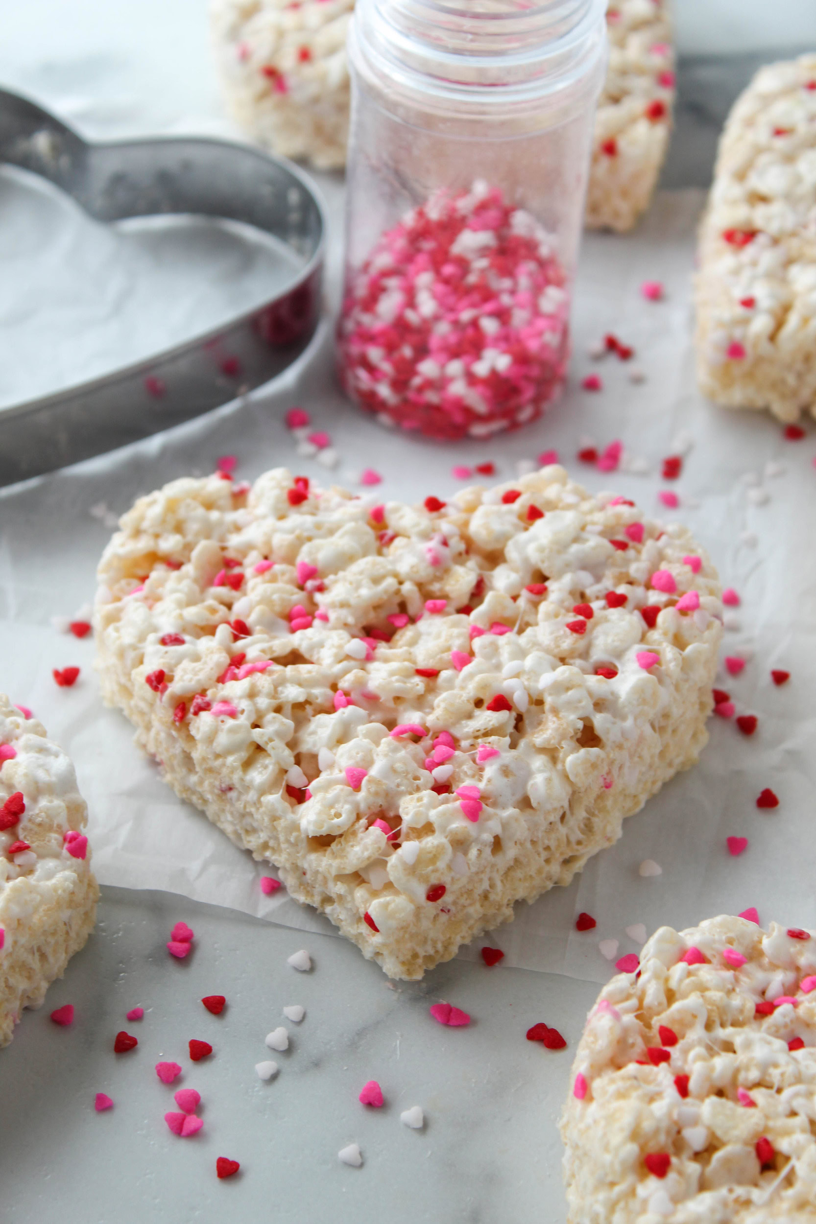 Rice Krispie Valentine Hearts
