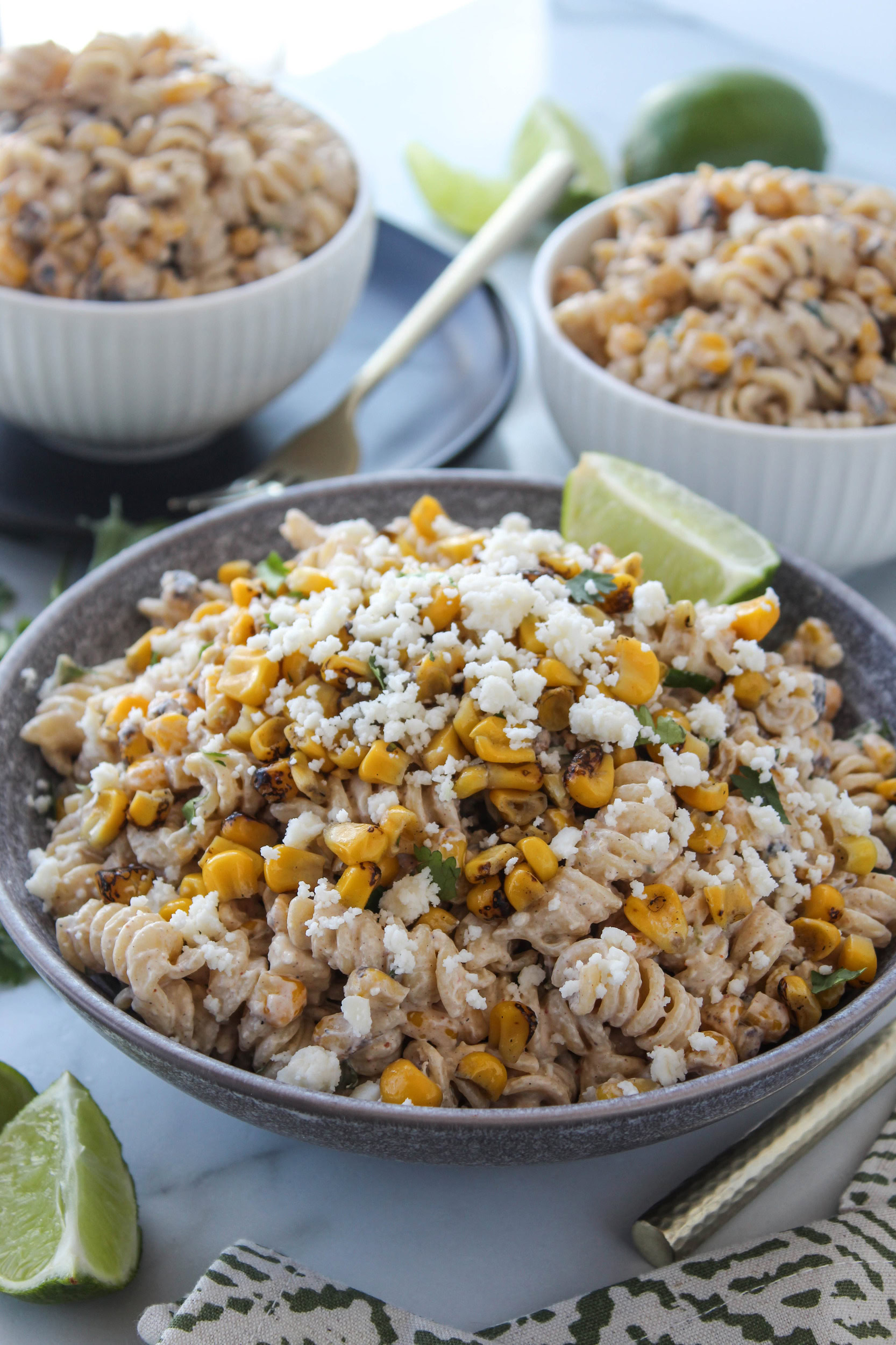 Mexican street corn pasta salad