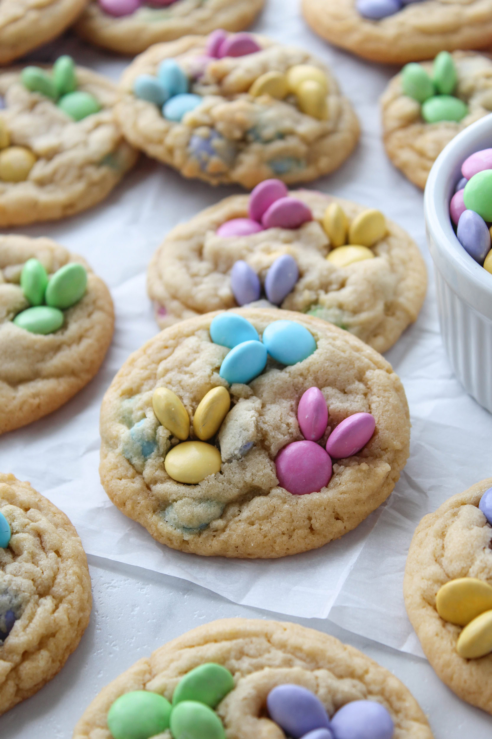 Easter Bunny M&M Cookies