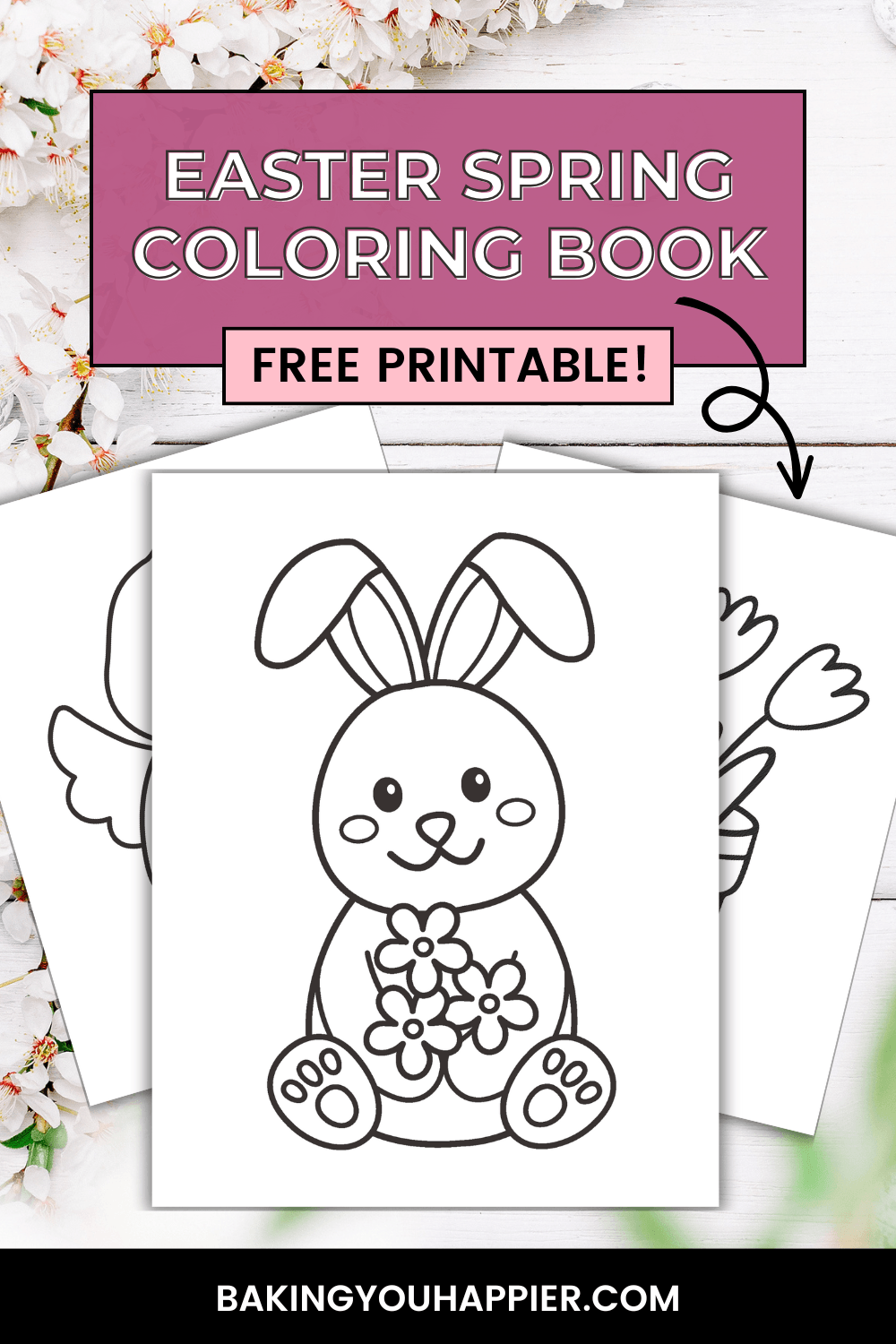 Free Printable Easter Spring Coloring Book