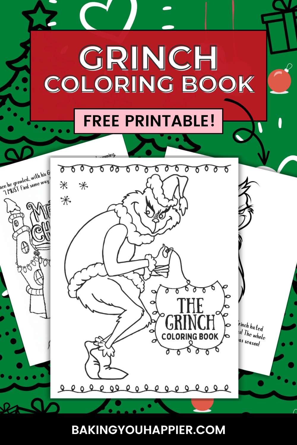 Free Printable Grinch Coloring Book