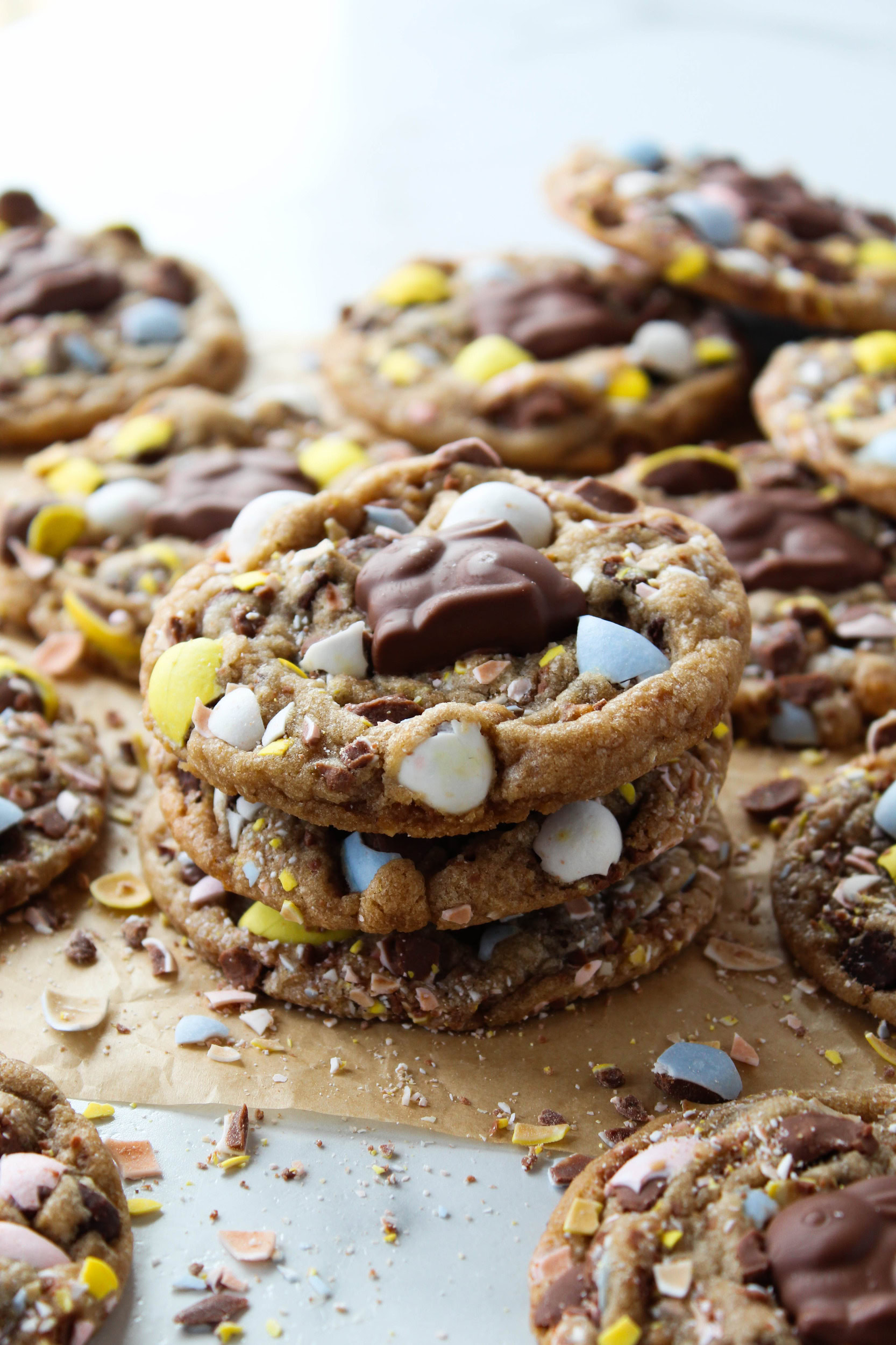 Cadbury egg cookies