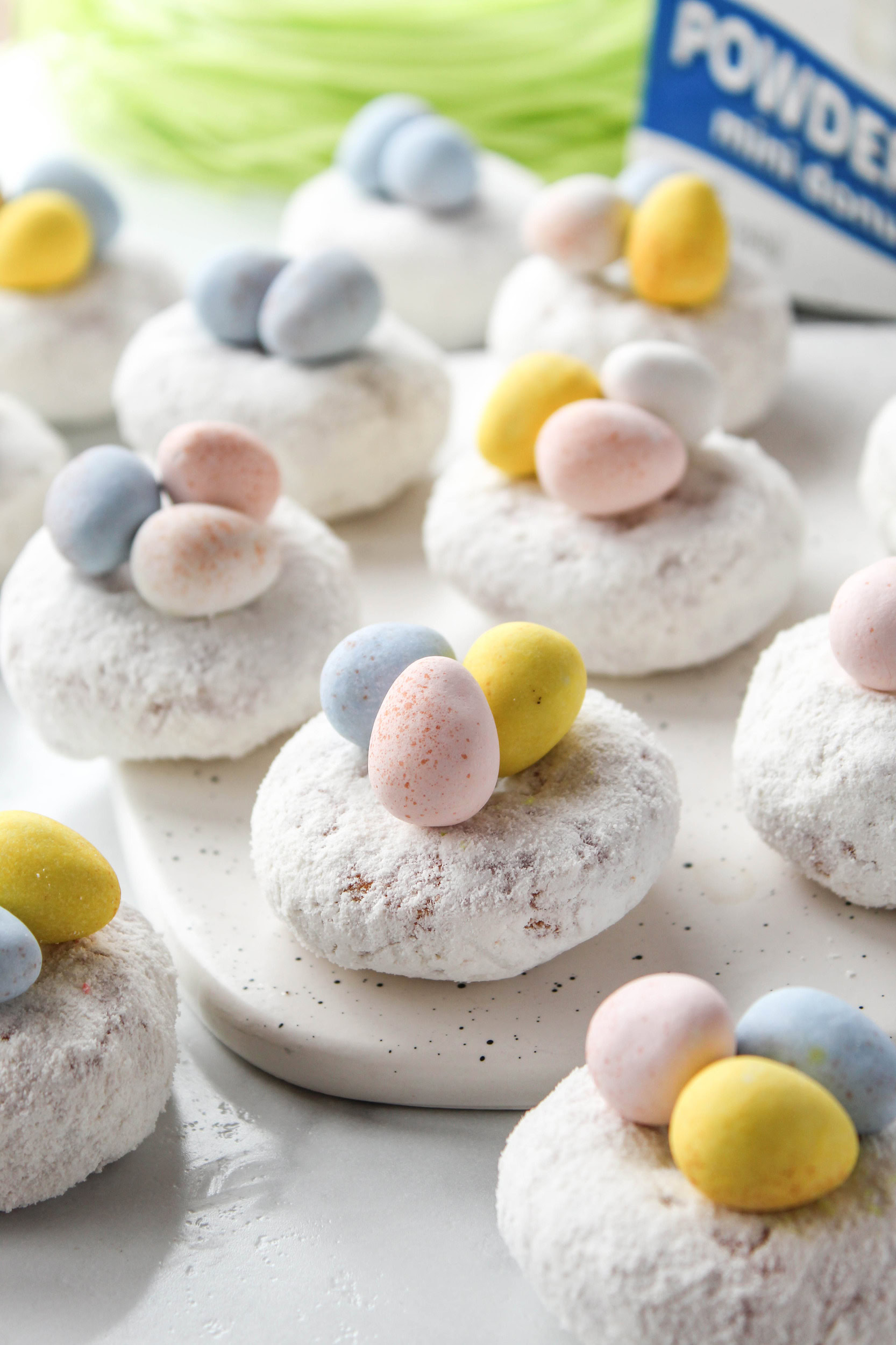 Mini Powdered Donut Bird Nests