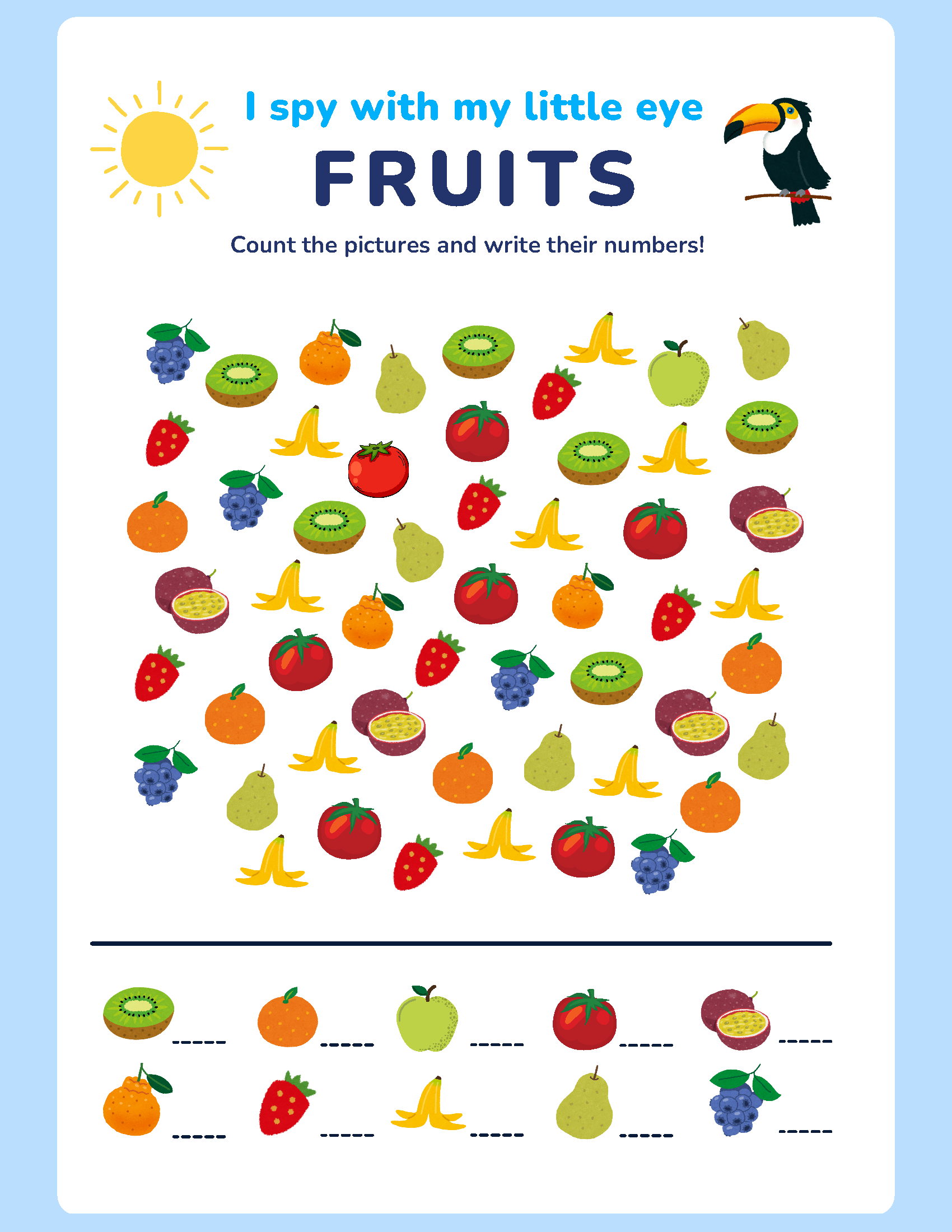 Free Printable Summer Activity Sheets