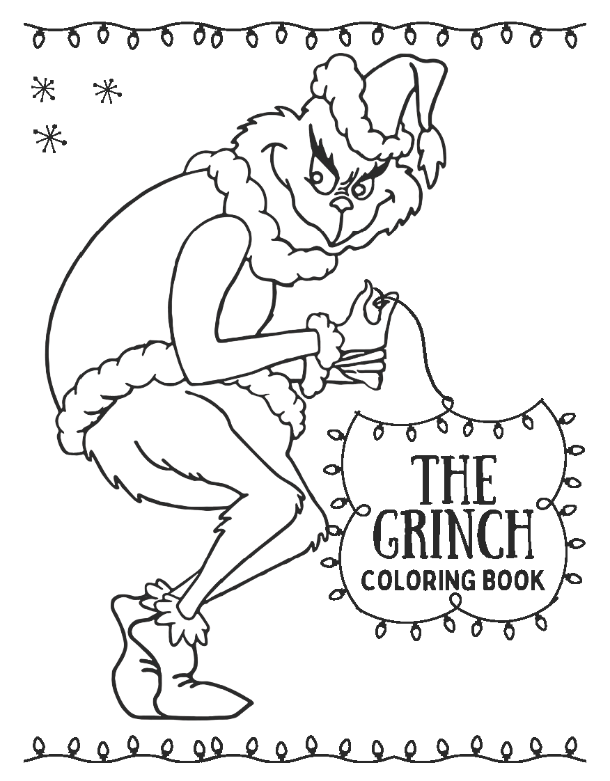Free Printable Grinch Coloring Book