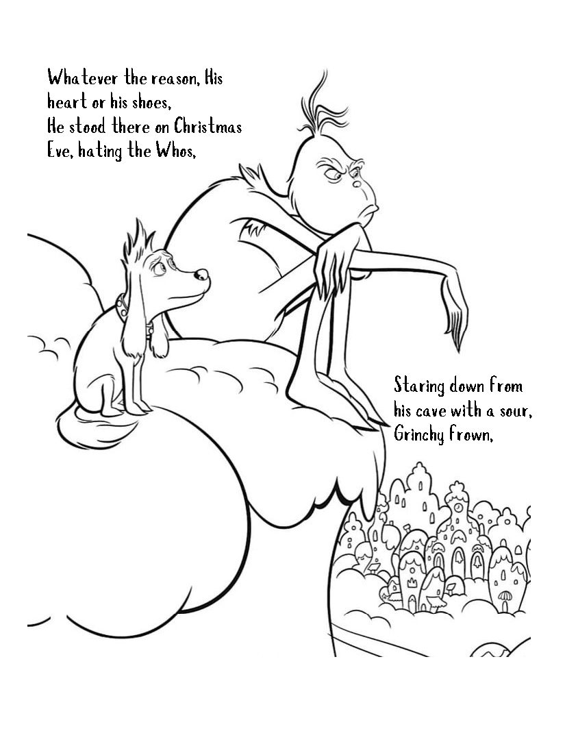 Free Printable Grinch Coloring Book