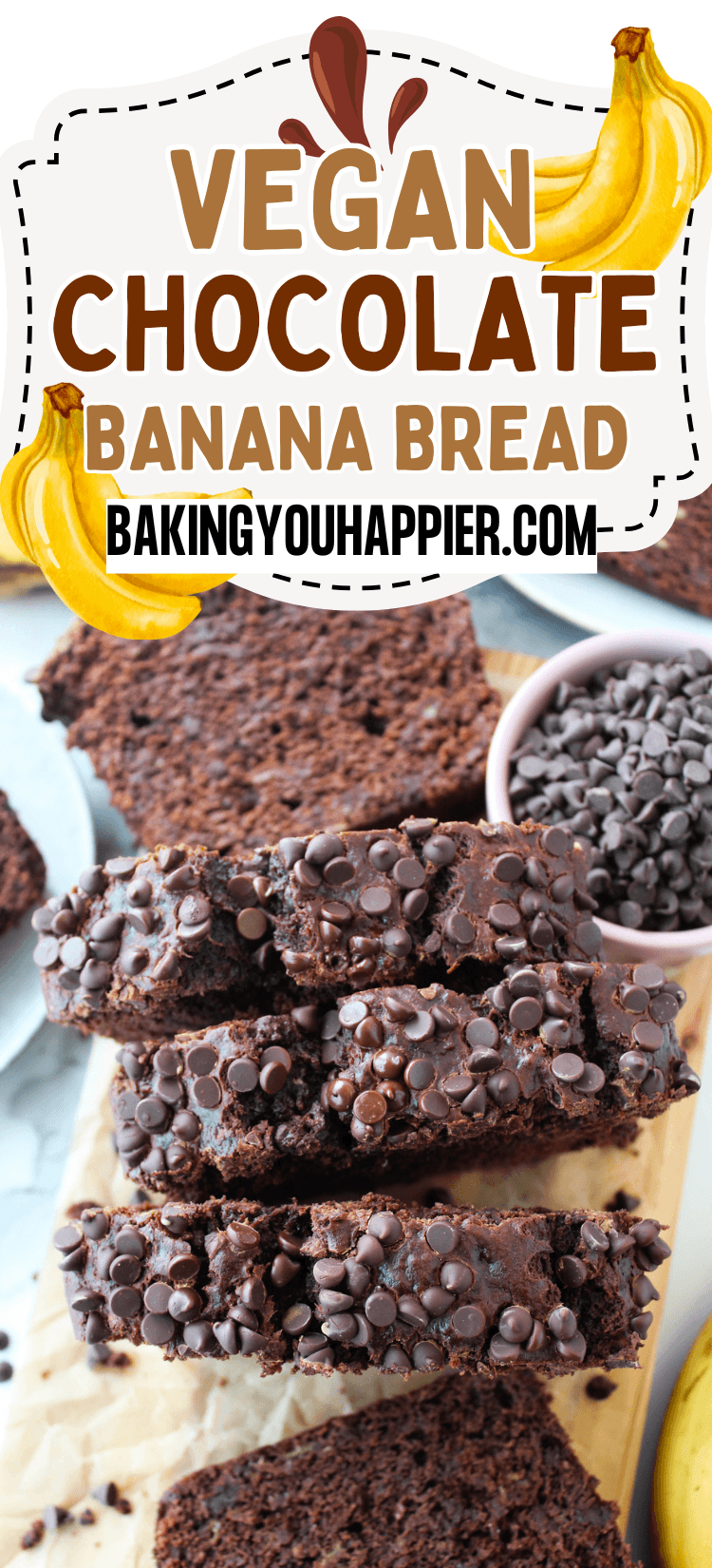 Vegan Chocolate Banana Bread Recipe
