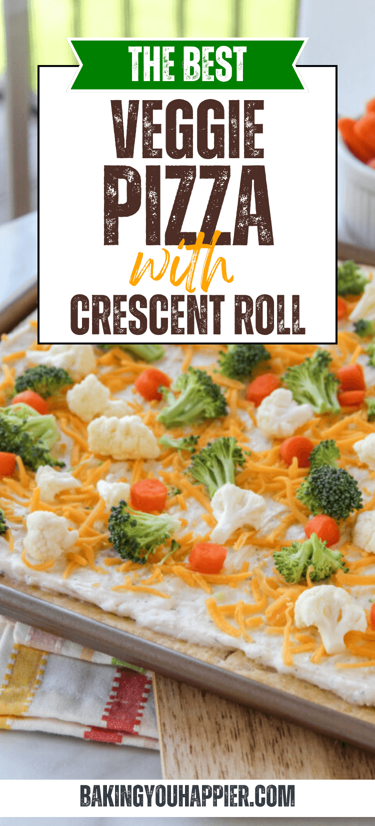 Veggie Pizza with Crescent Roll Recipe