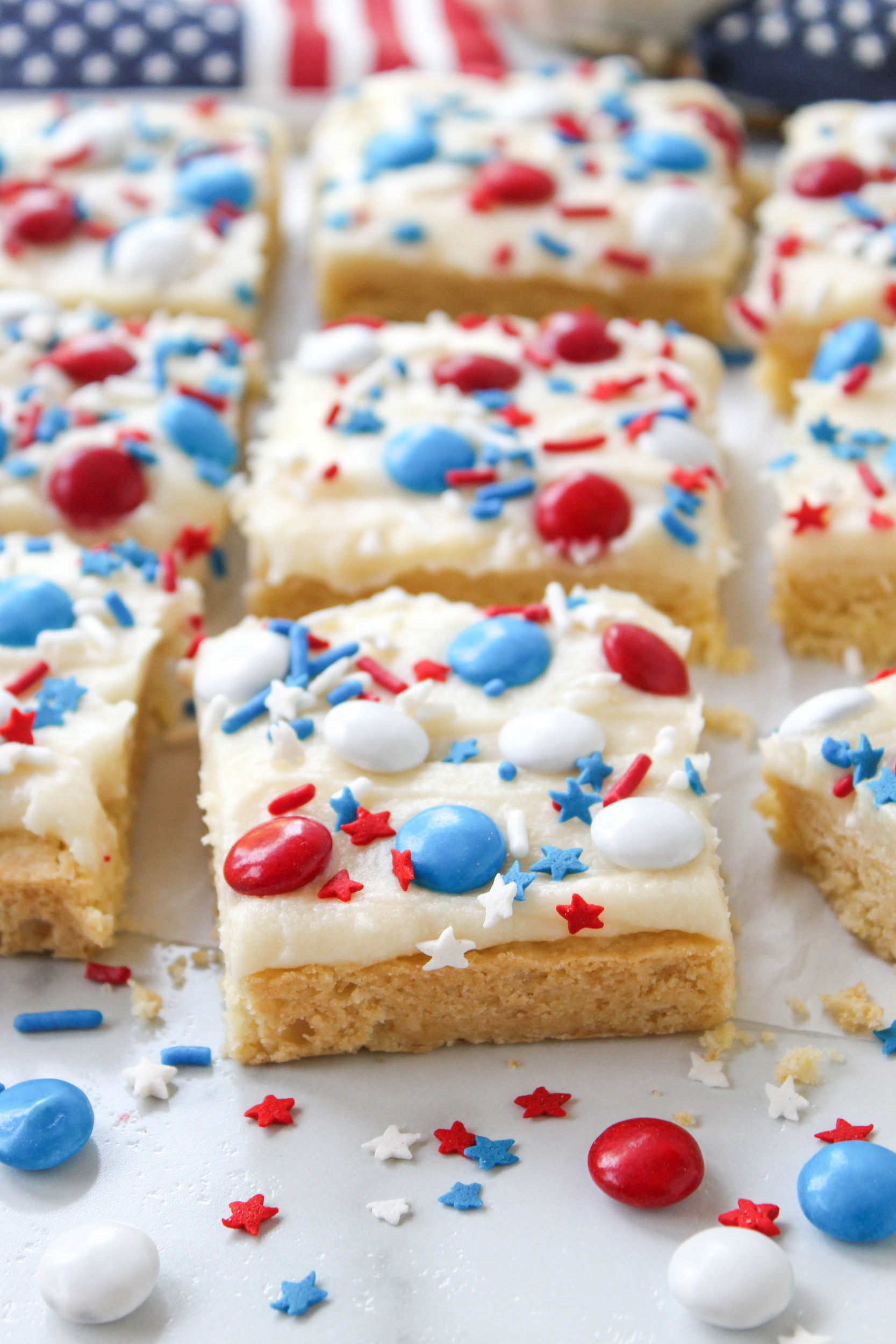 4th of July Sugar Cookie Bars Recipe