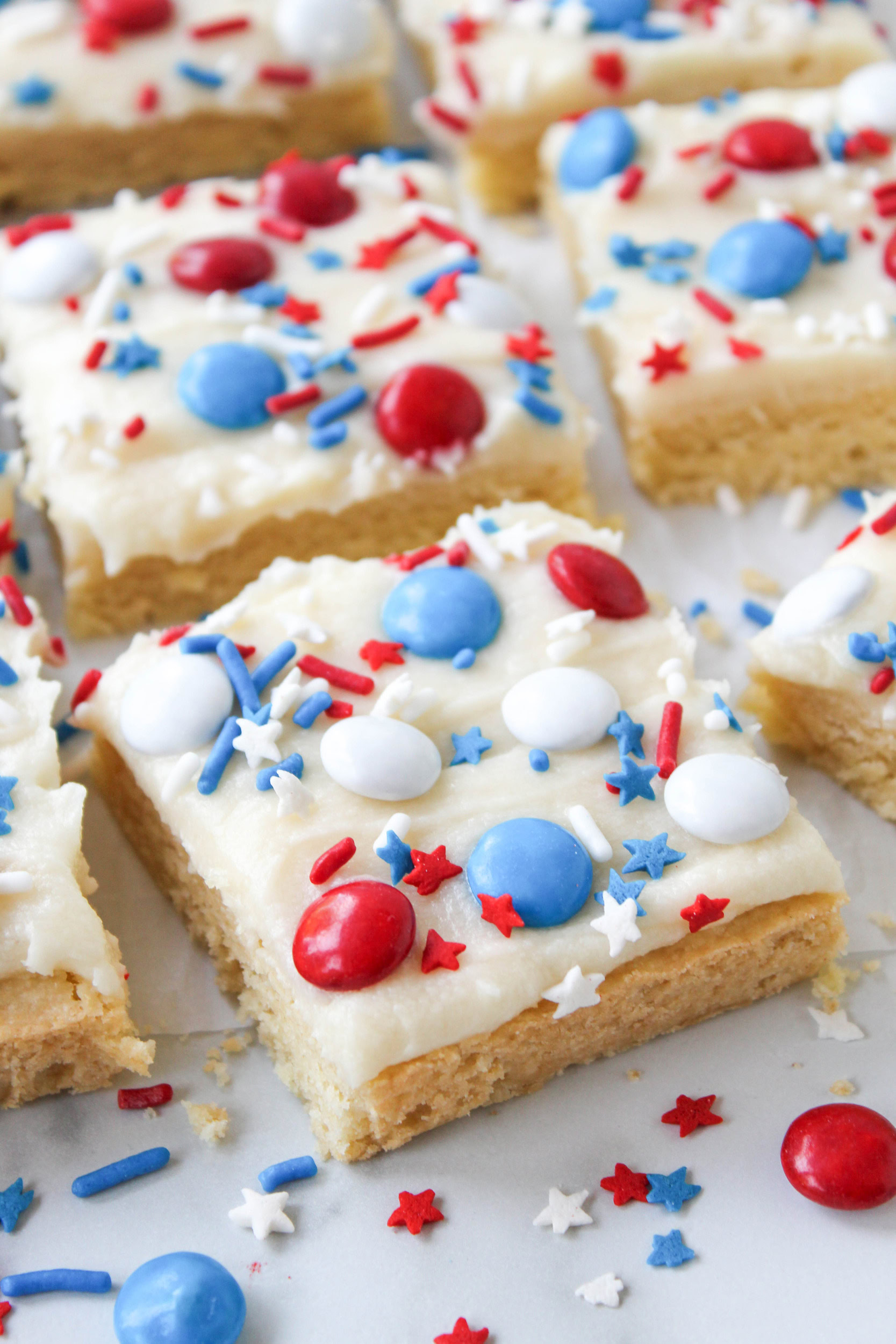 4th of July Sugar Cookie Bars Recipe