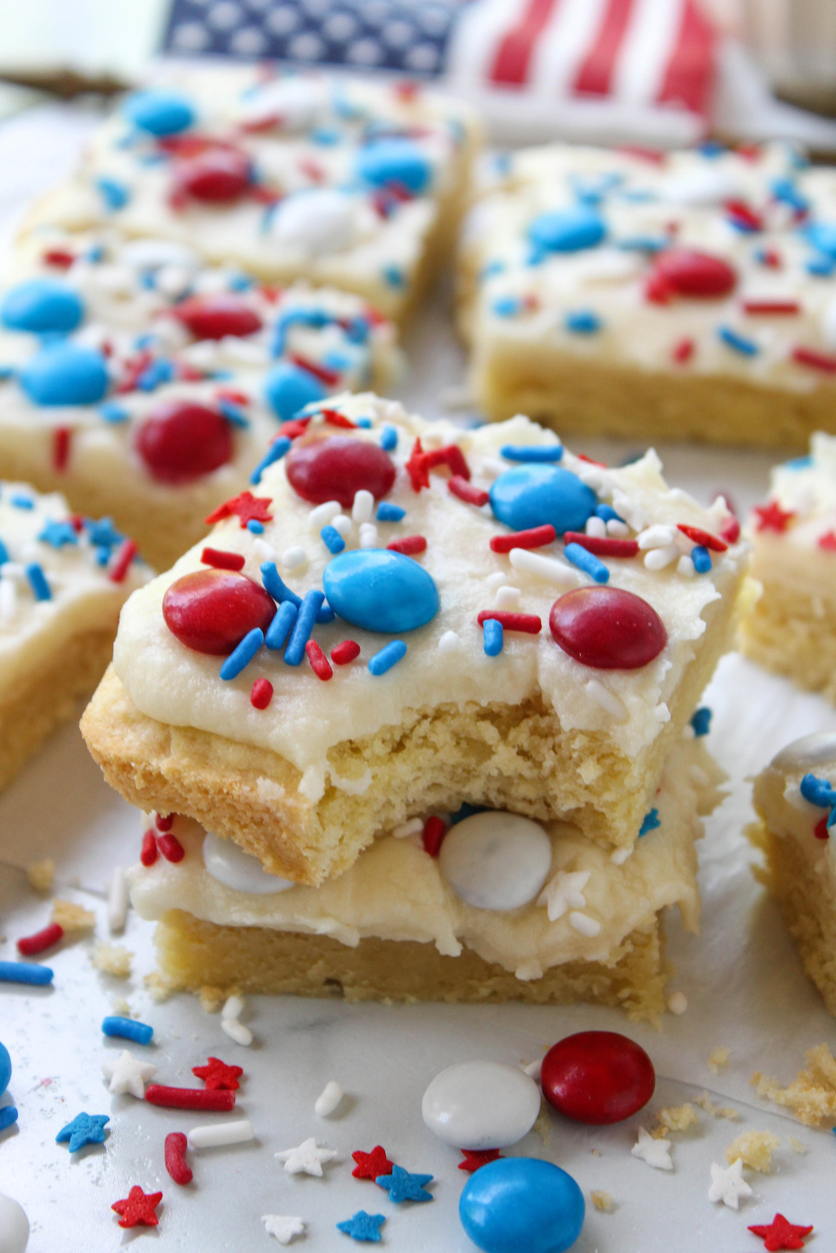 4th of July Sugar Cookie Bars Recipe