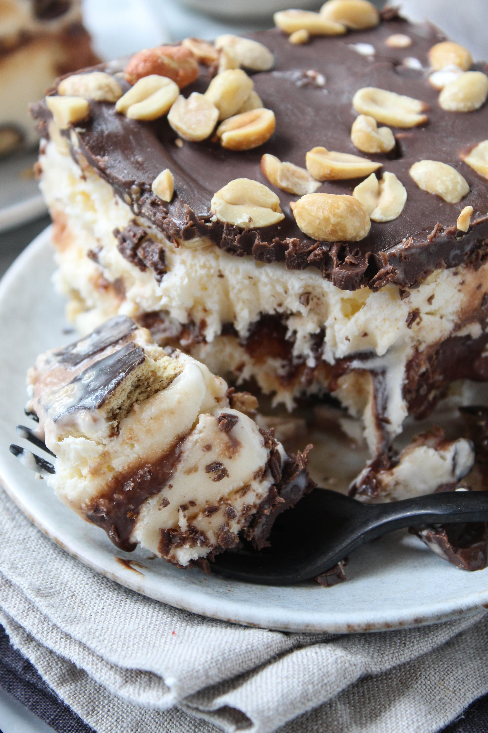 Buster Bar Ice Cream Cake Recipe