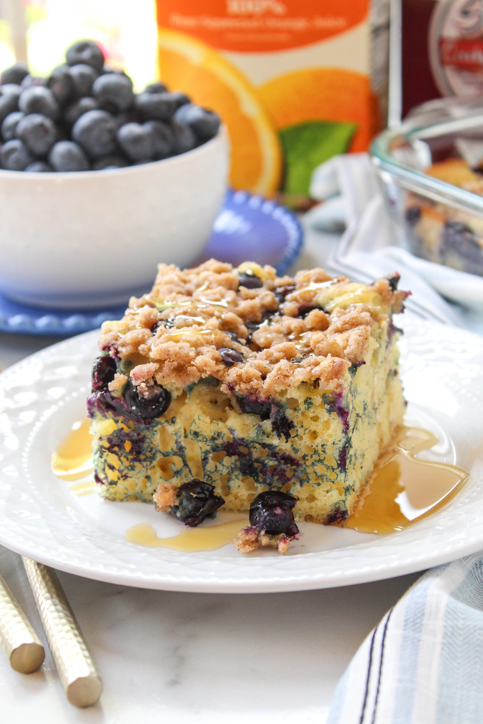 Blueberry Pancake Casserole