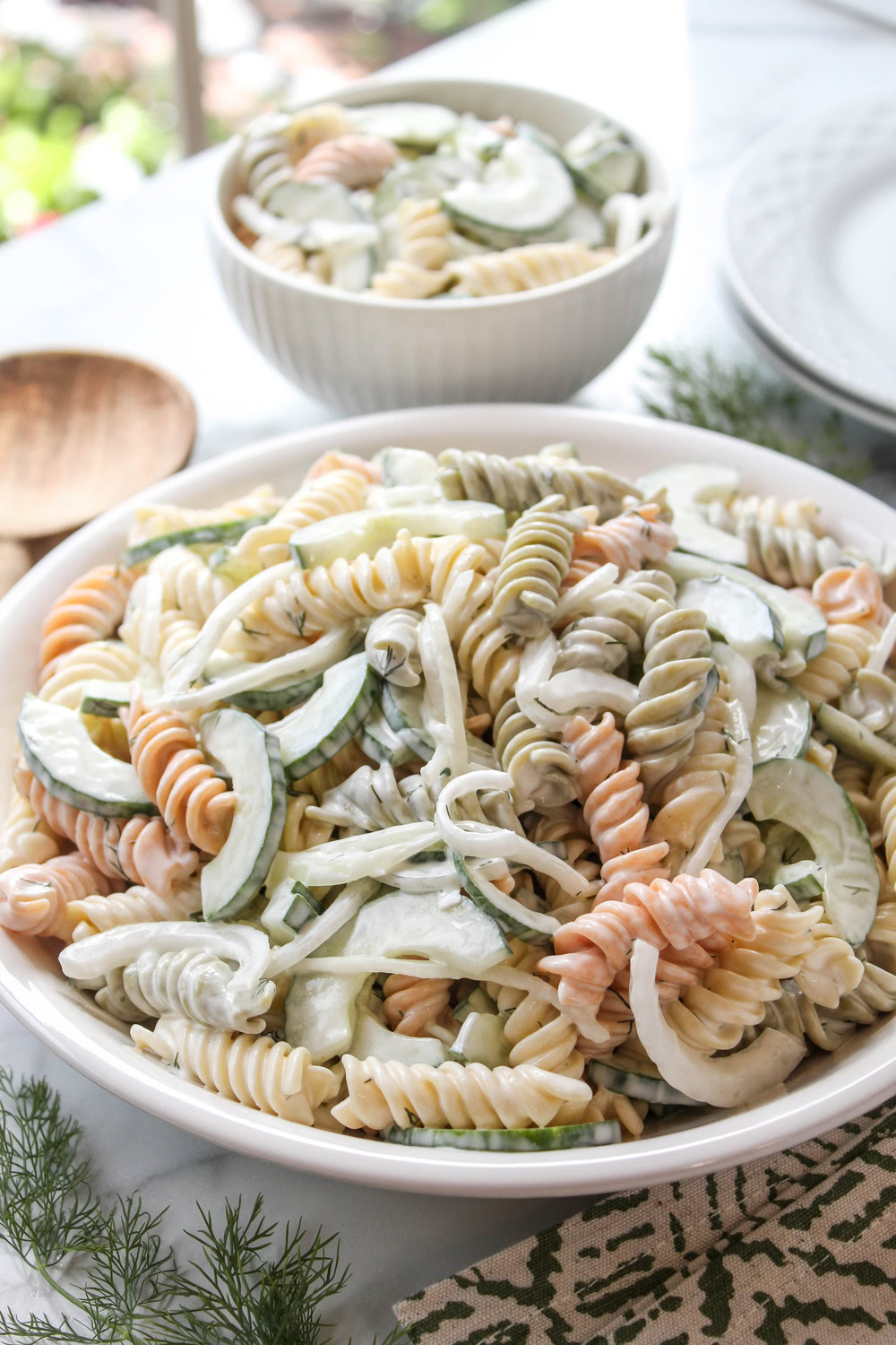 Creamy Cucumber Pasta Salad