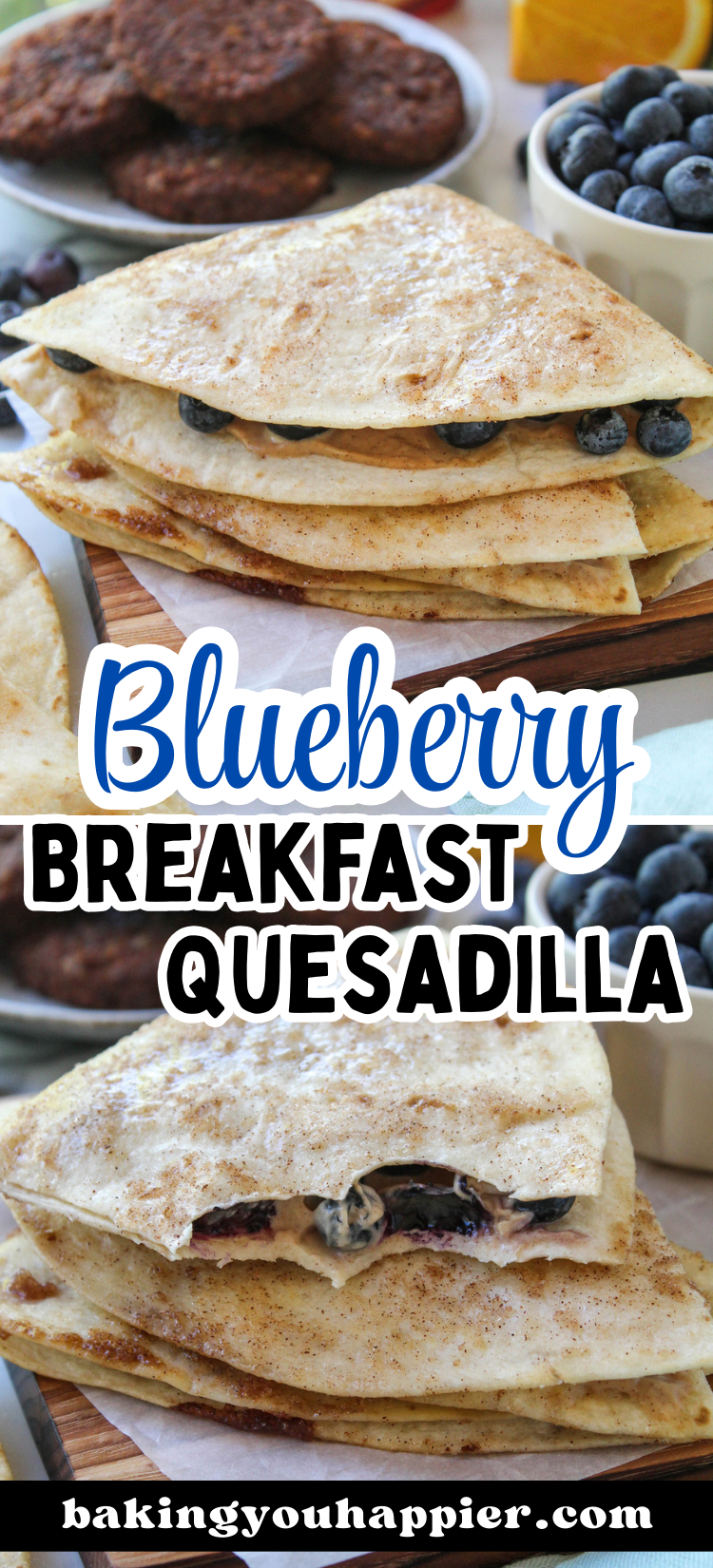 Blueberry Breakfast Quesadilla