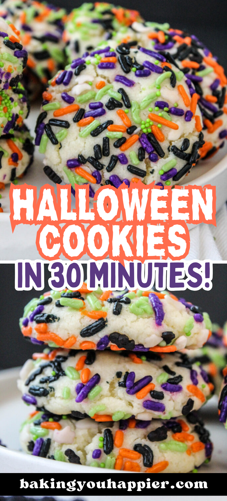 Halloween Sprinkle Cake Mix Cookie Recipe