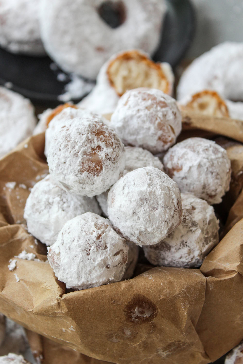 Powdered Sugar Biscuit Donut Holes Recipe