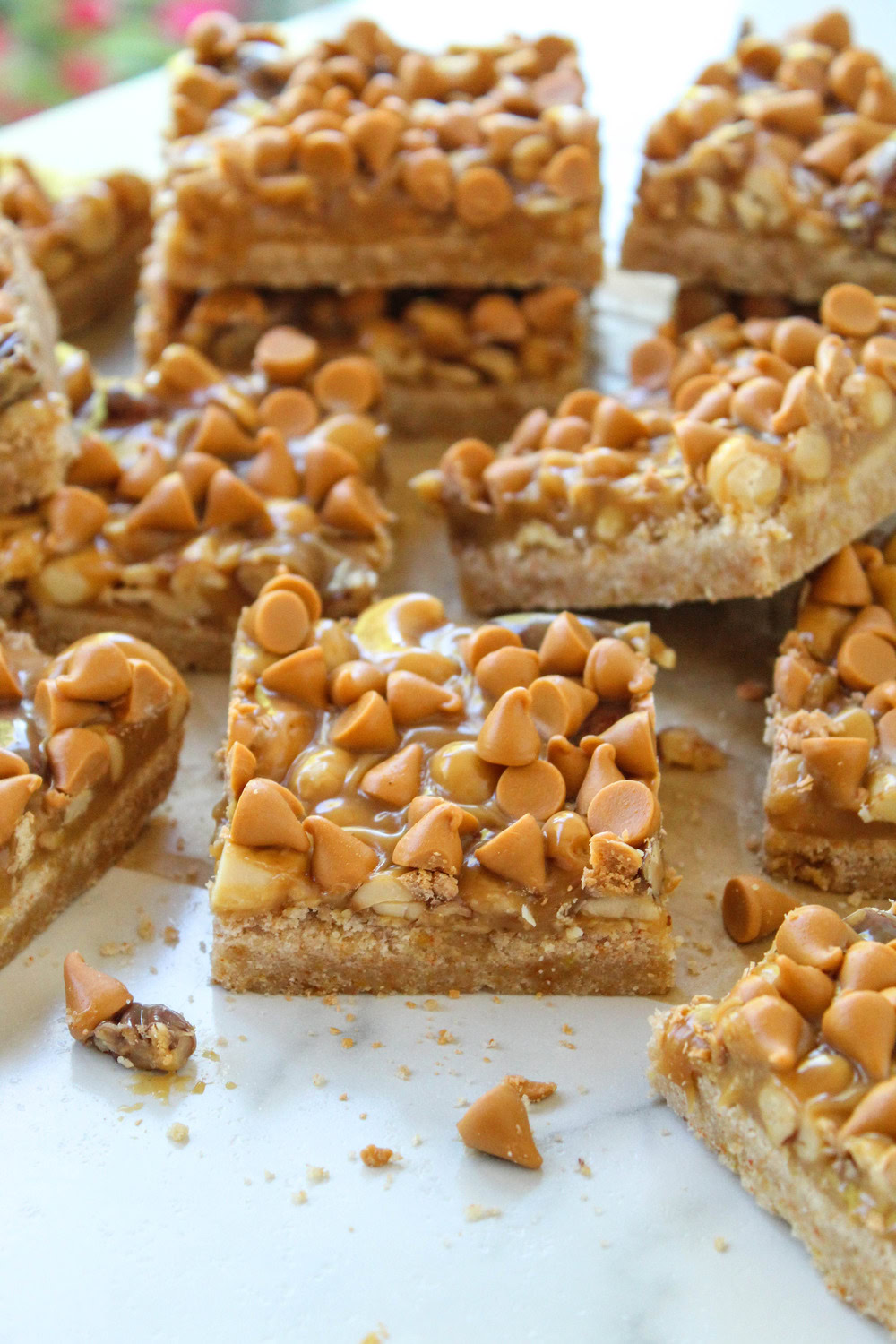 Gooey Butterscotch Nut Bars