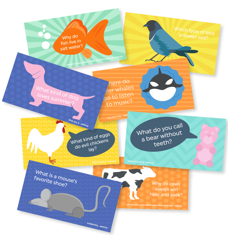 Collection of lunchbox notes designed for parents to add to children's lunches
