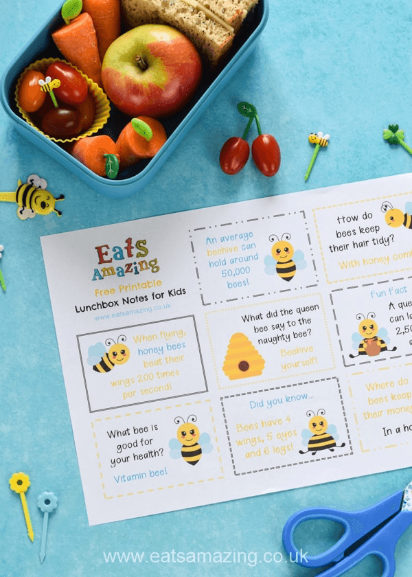 Colorful printable lunch notes to help children feel loved and encouraged at school