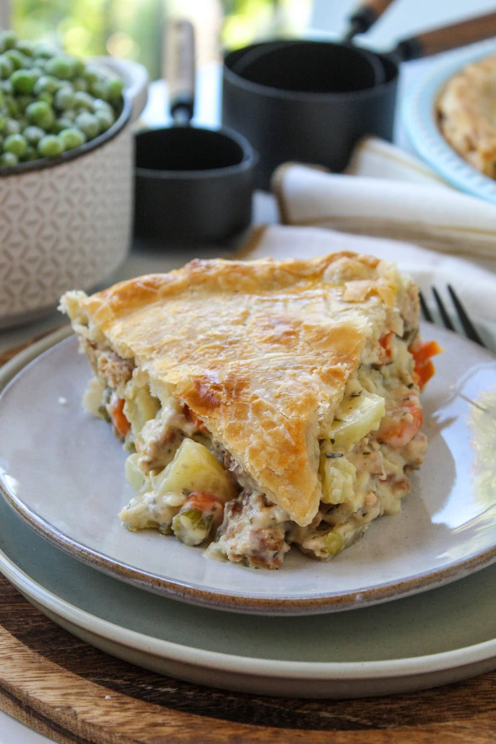 Homemade Vegetarian Chicken Pot Pie