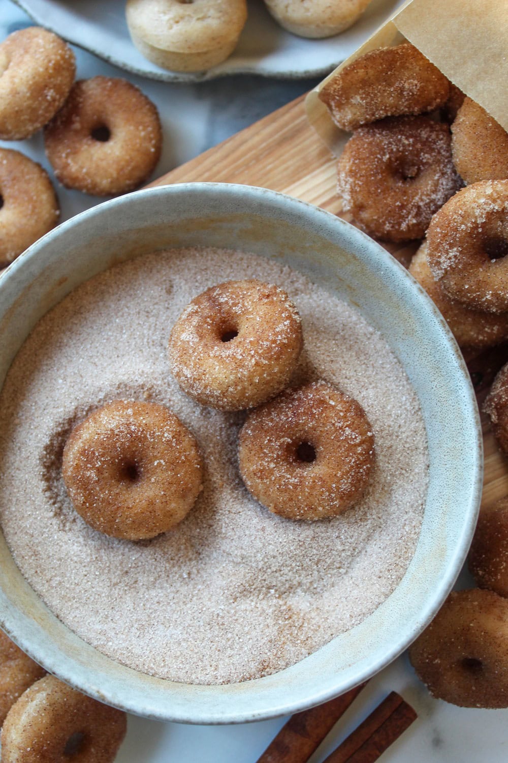 Baked Mini-Cinnamon Sugar Donuts