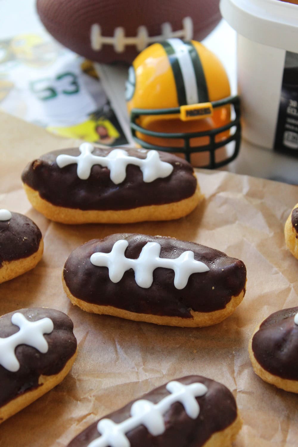 Mini Football Eclairs