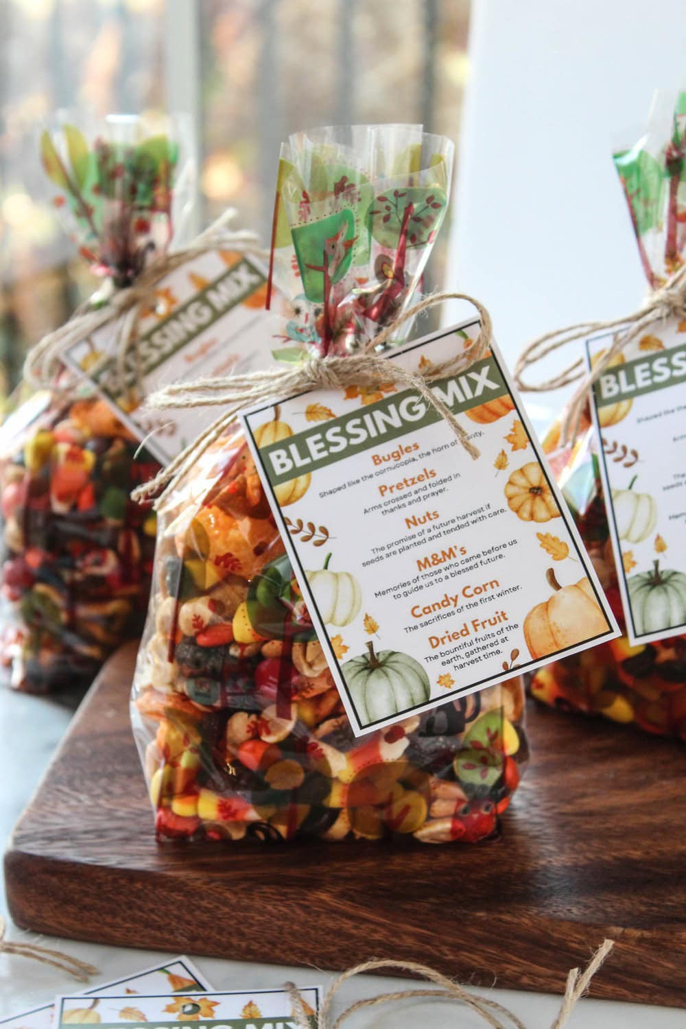 Free Printable Thanksgiving Blessing Mix Gift Tags