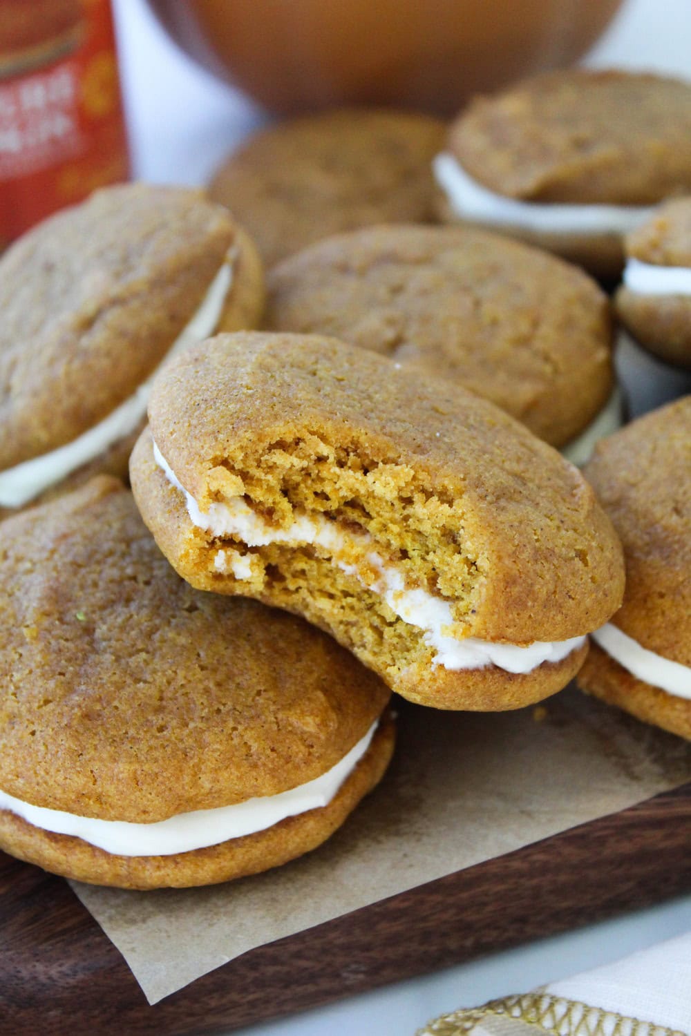 Fresh-baked pumpkin whoopie pies perfect for Thanksgiving and autumn gatherings