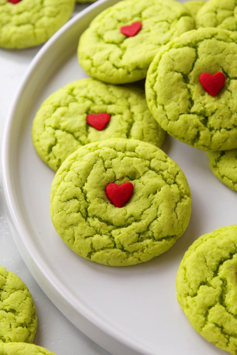 Grinch Cake Mix Cookies