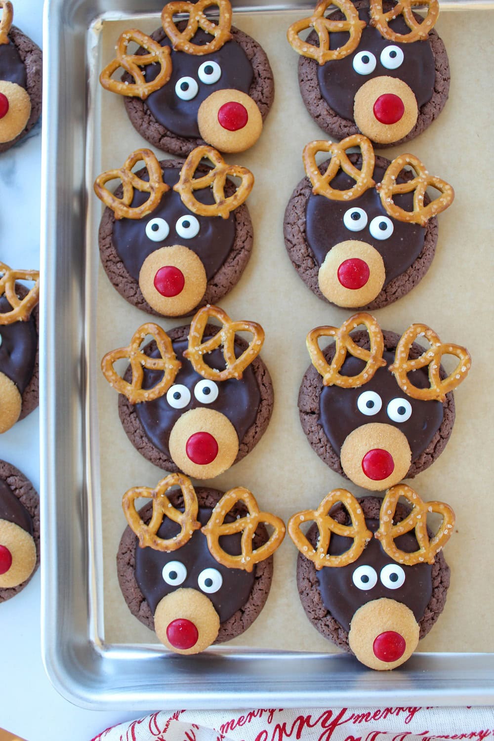 Reindeer Cake Mix Cookies