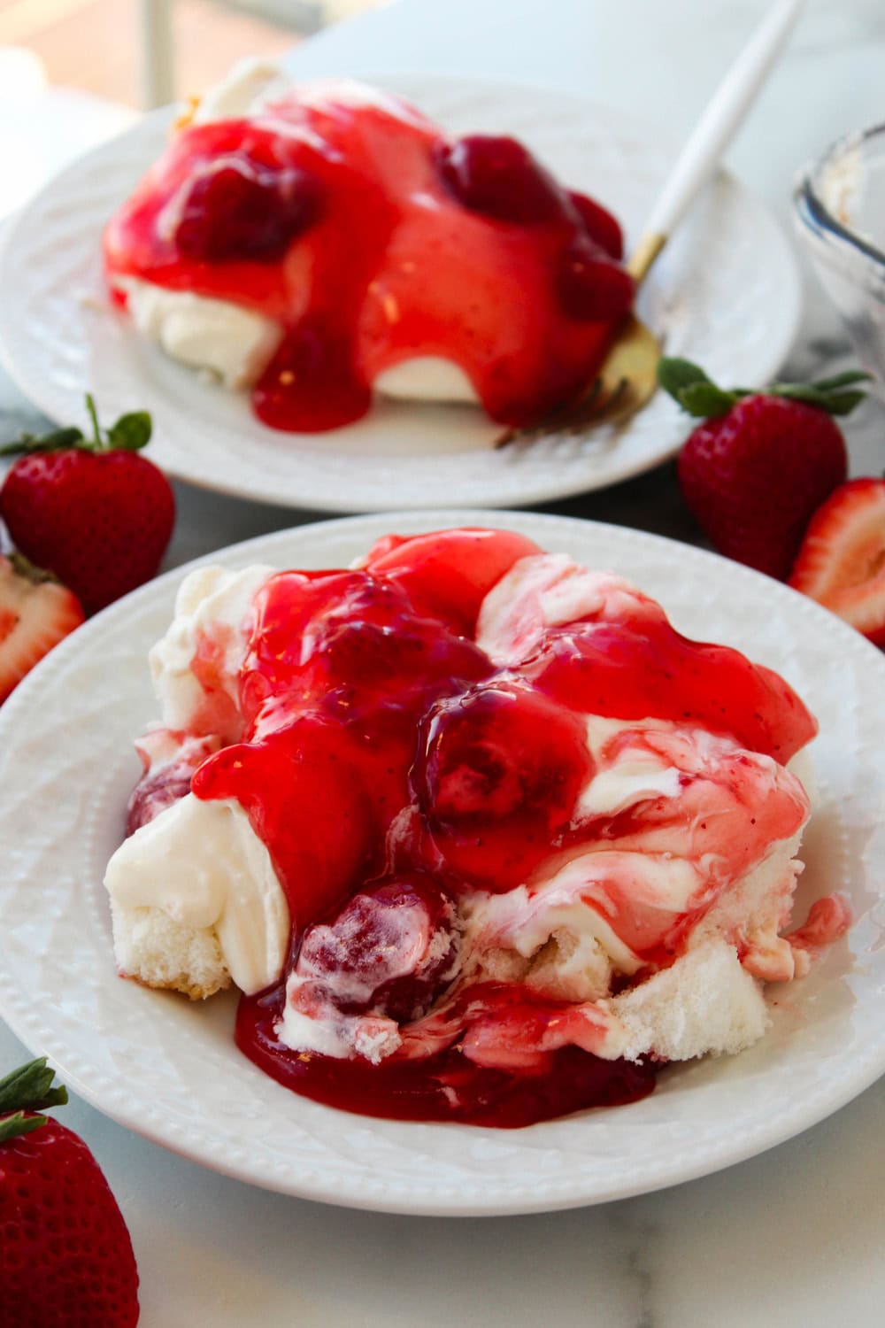 Easy Strawberry Angel Food Cake Lush (Best Recipe!)