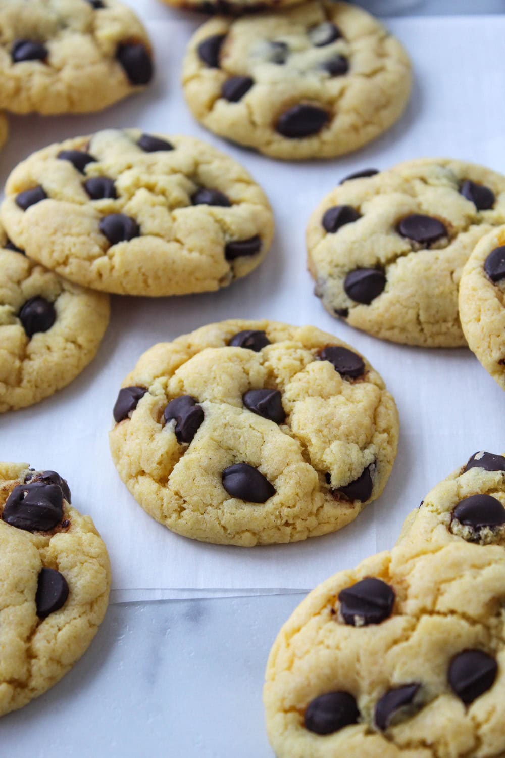 Vegan Chocolate Chip Cake Mix Cookies