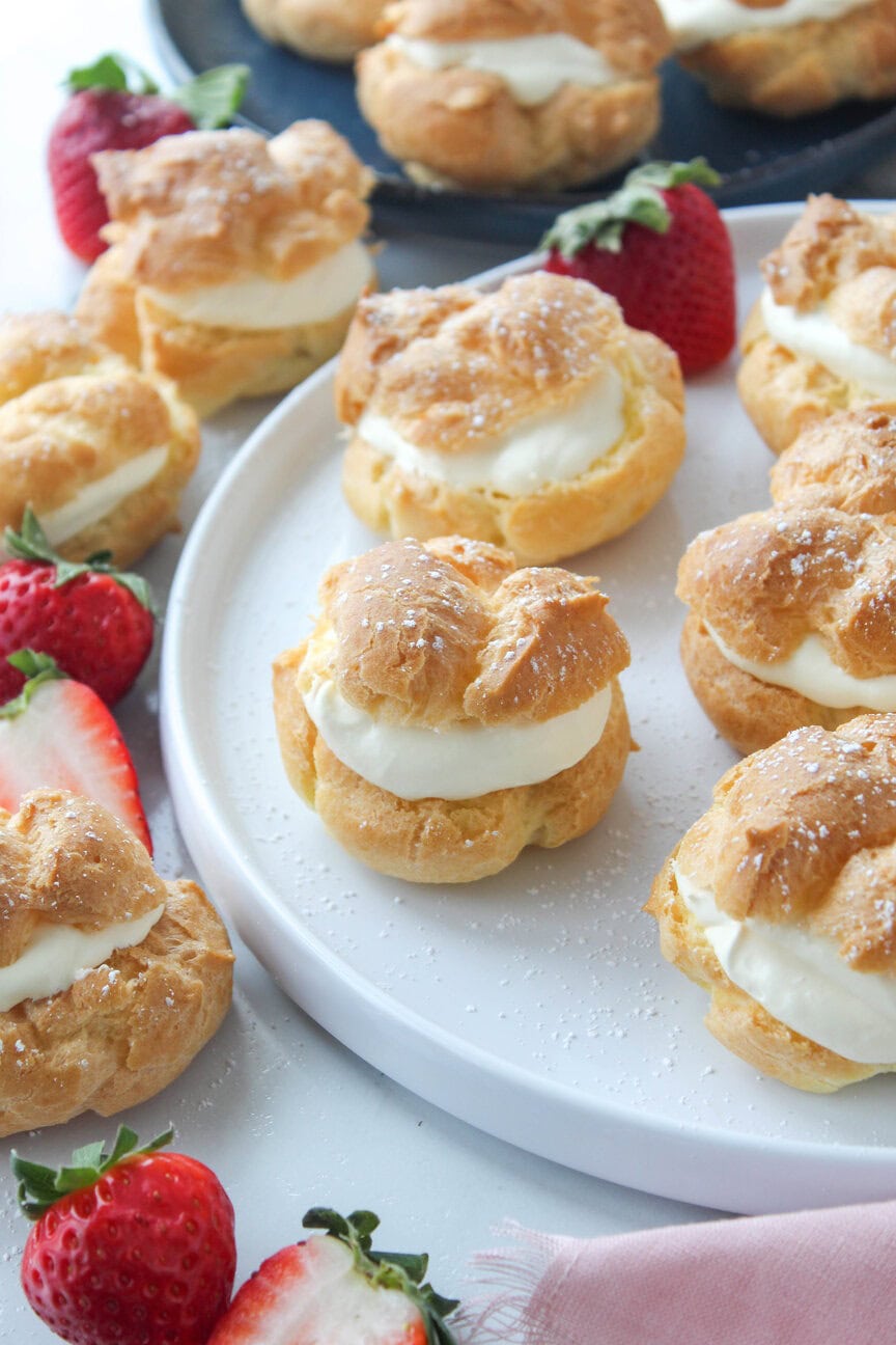Cream Puffs with Custard Filling