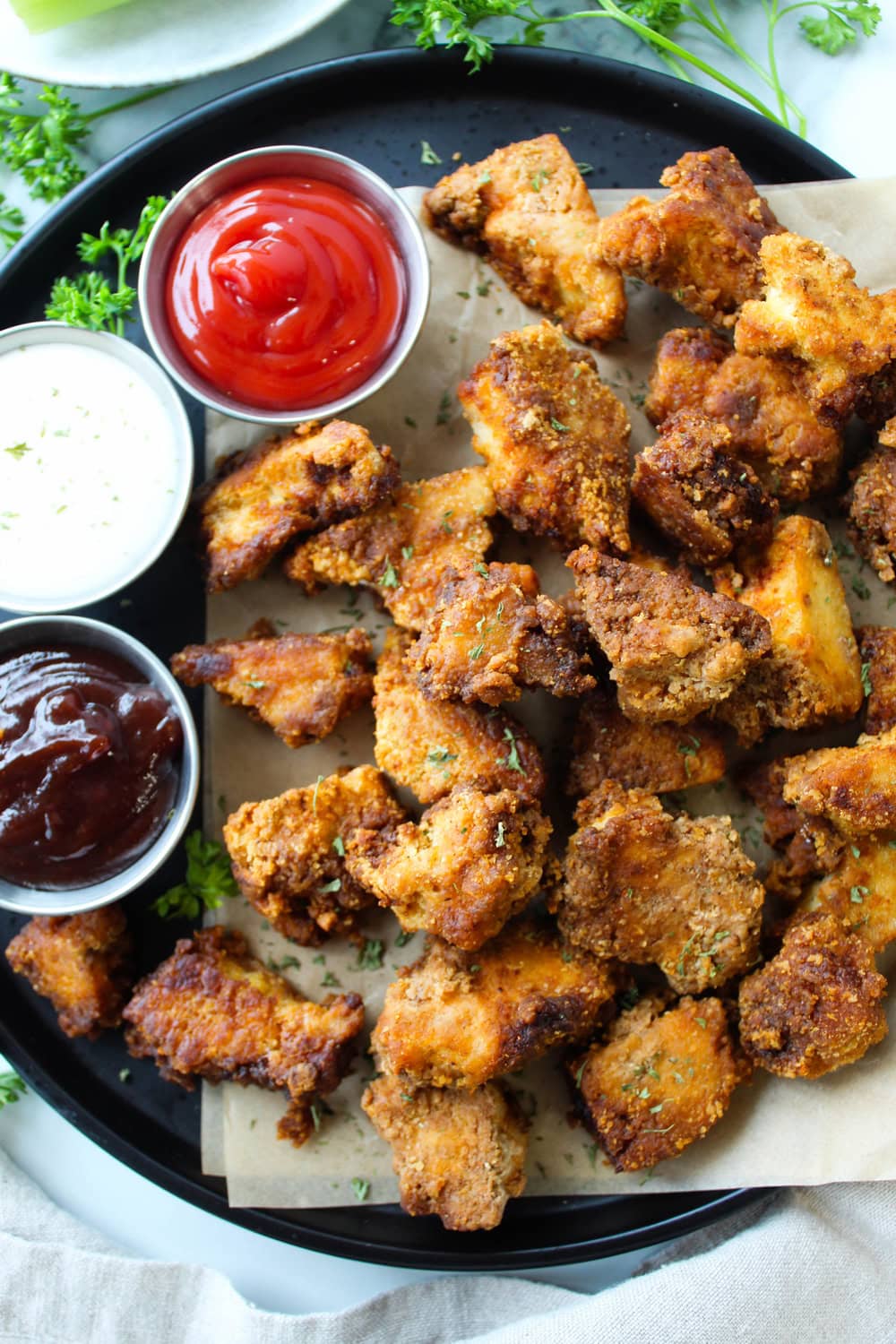 Crispy Tofu Chicken Nuggets