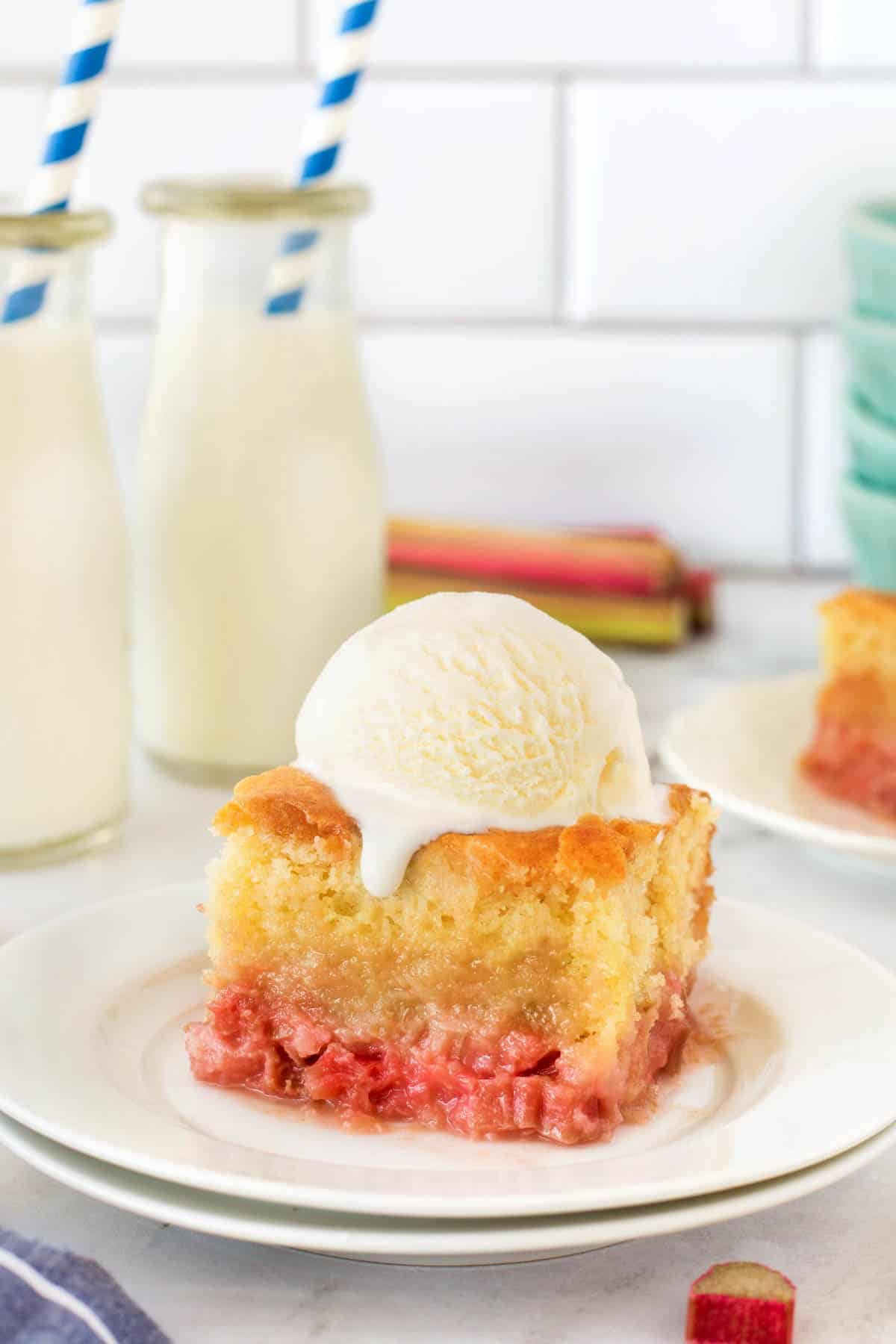 Rhubarb Pudding Cake