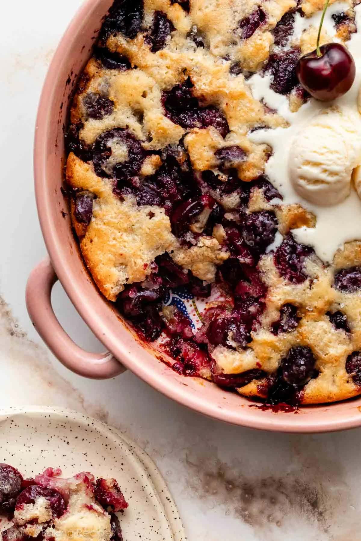 Easy Cherry Cobbler