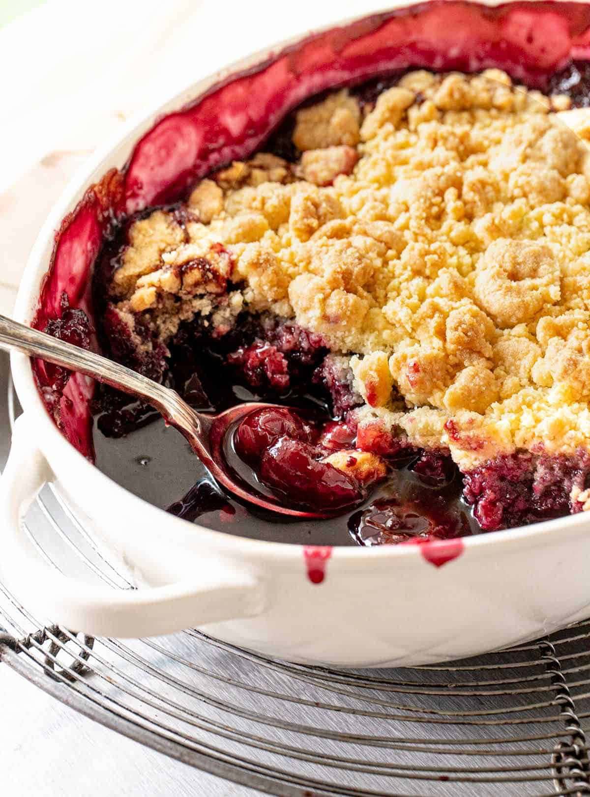 Fresh Cherry Dump Cake