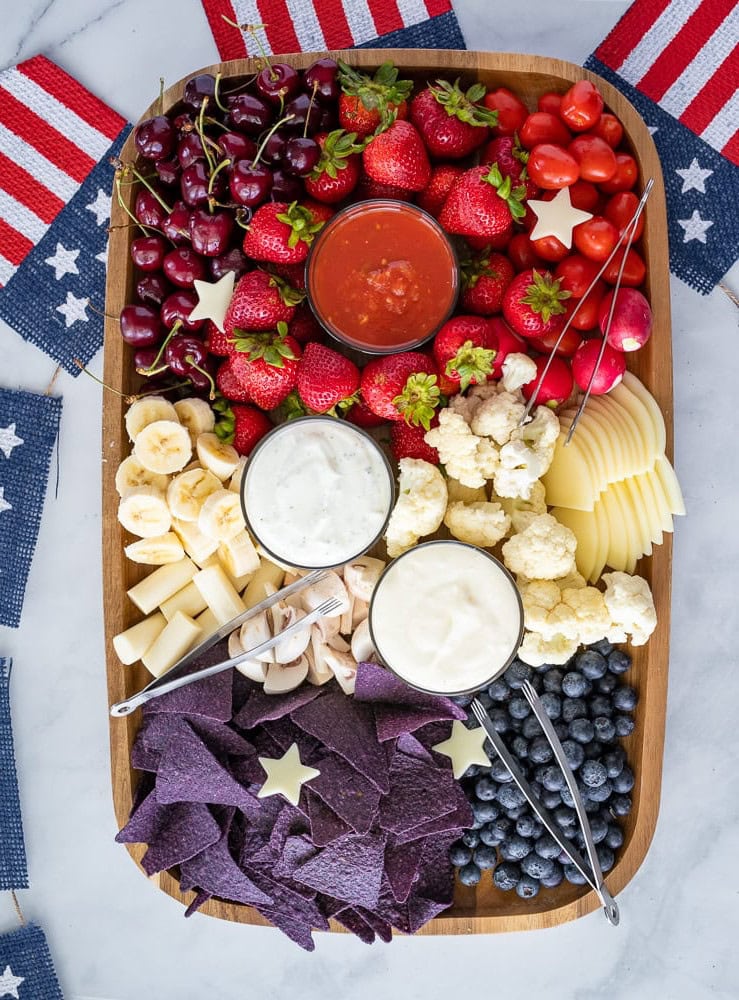 Patriotic Charcuterie Board