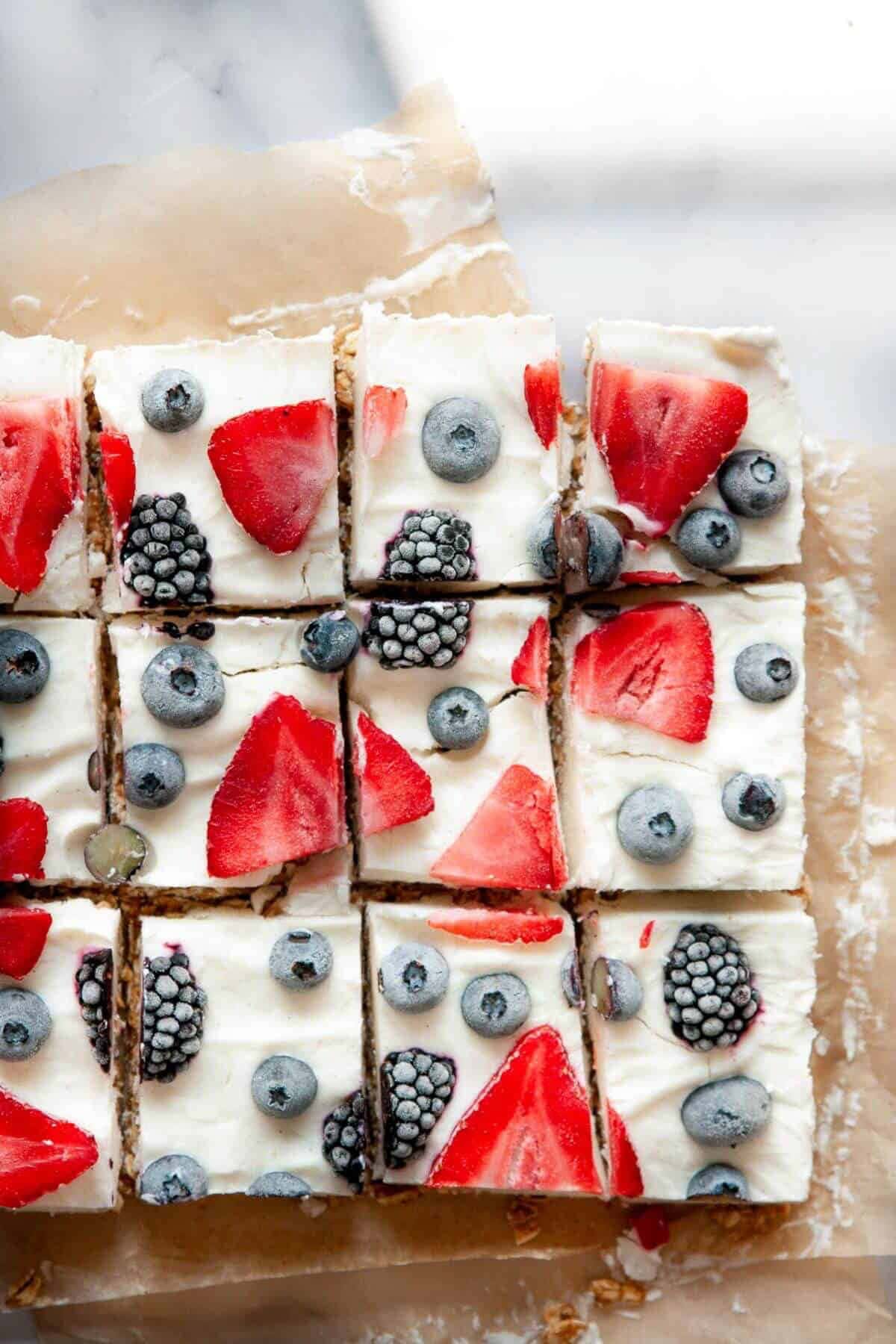 Healthy Frozen Yogurt Granola Bars