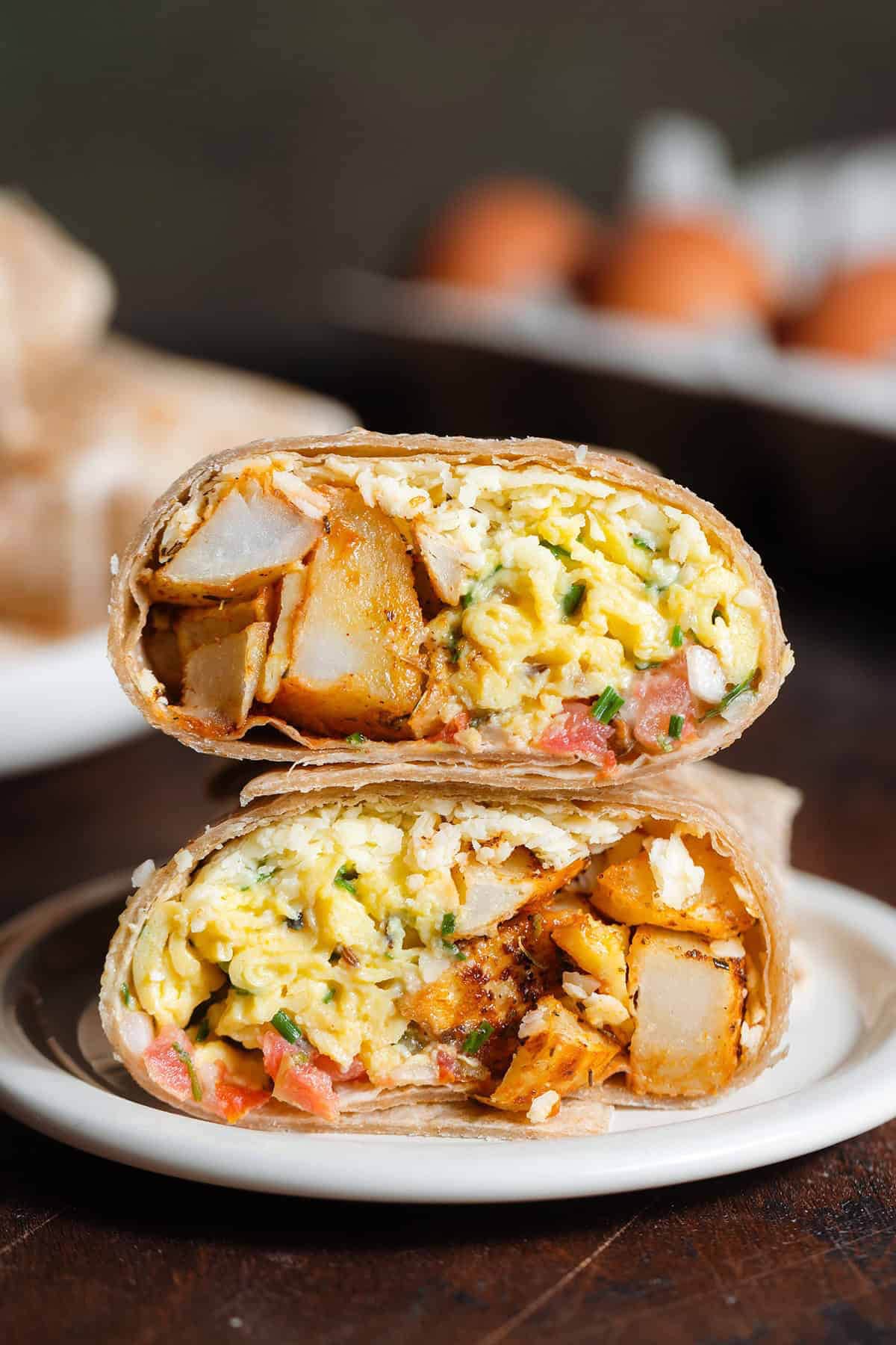 Breakfast Burritos with Potatoes
